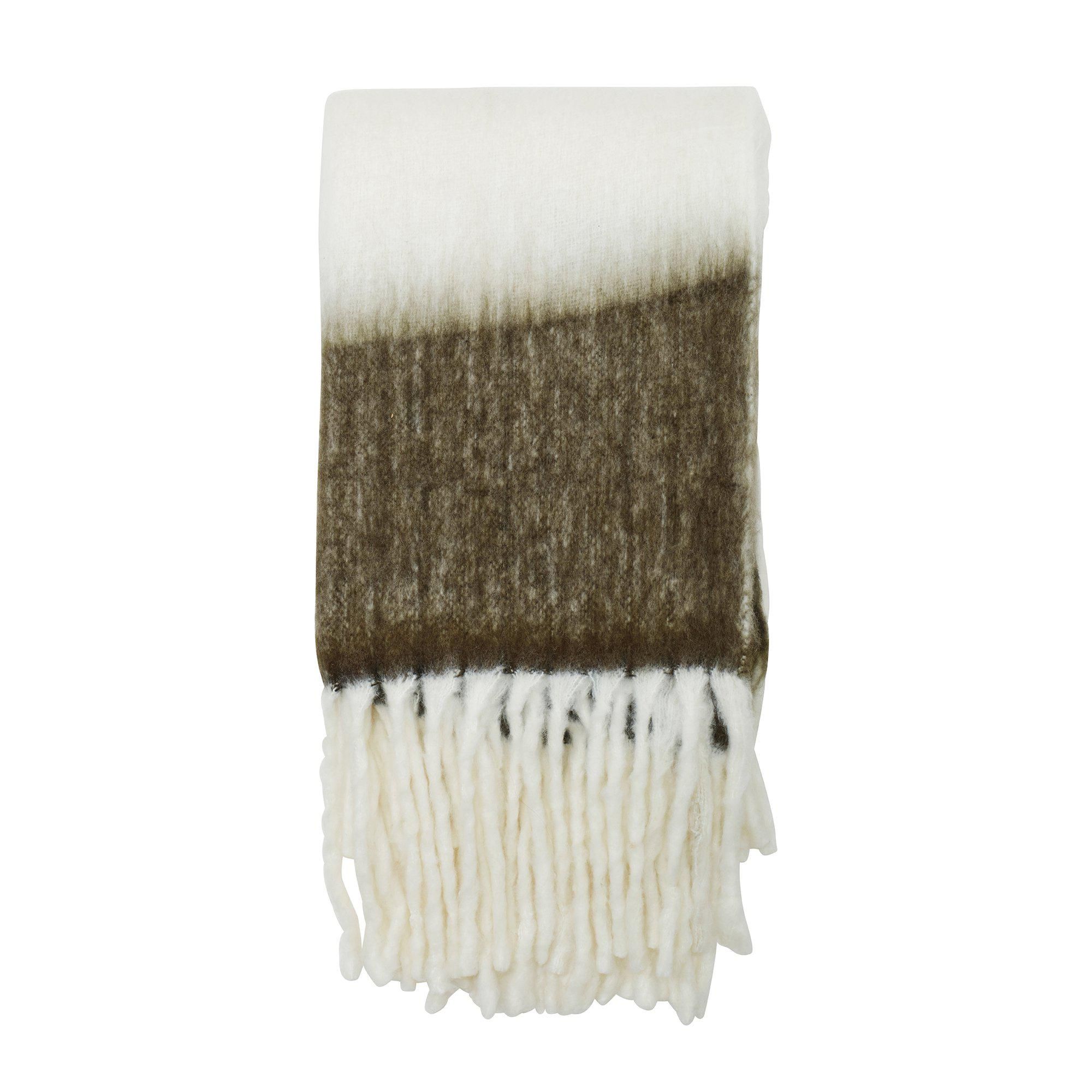 ANAYA Pläd Vit/Beige/Brun - Vit, Beige, Brun - 125x150cm