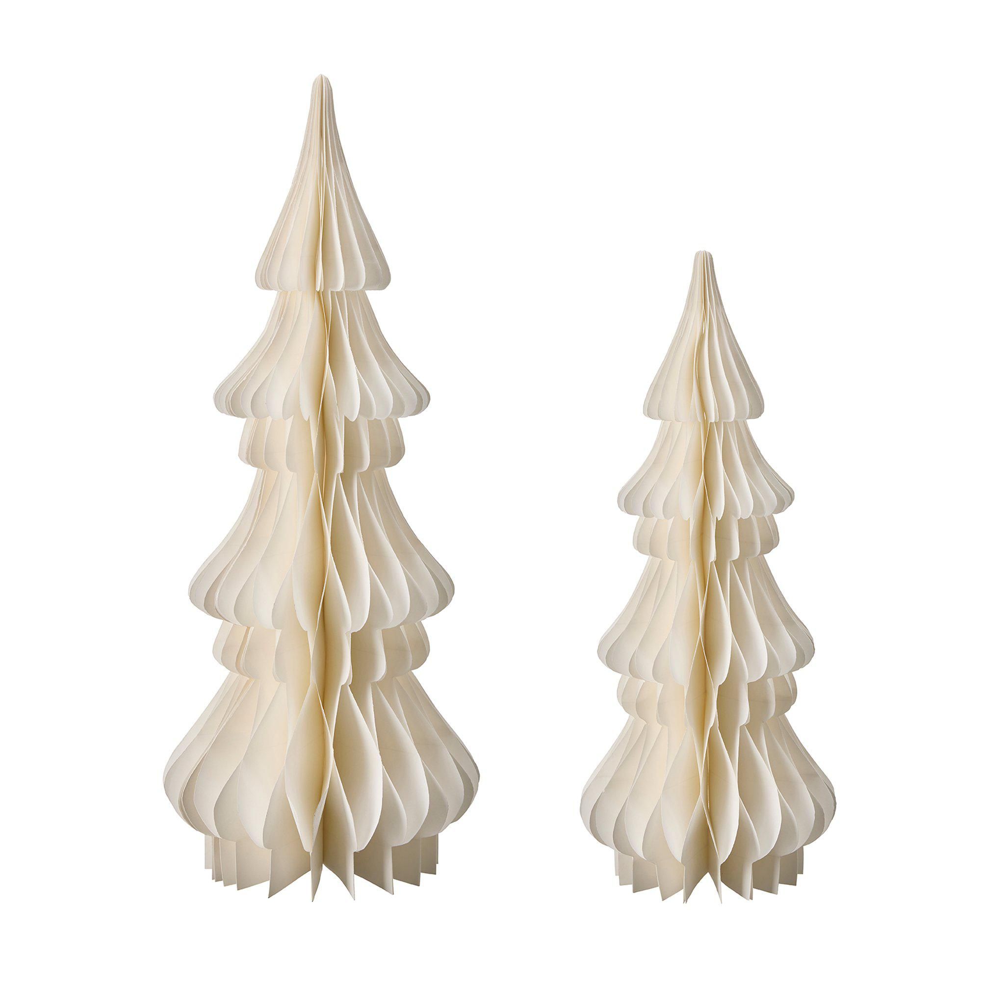 CHRISTMAS TREE S/2 Offwhite - Offwhite - 20x50 17x40cm