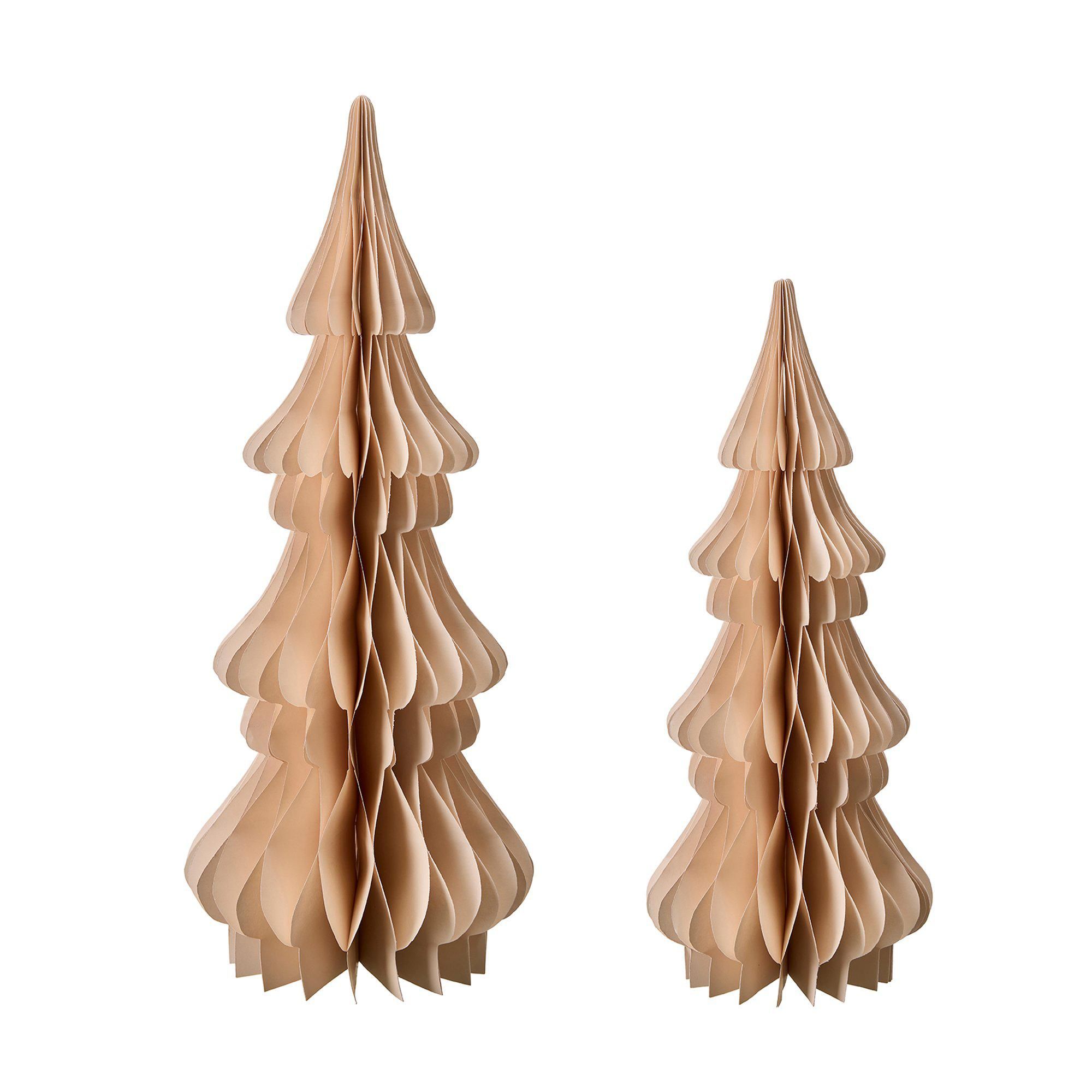 CHRISTMAS TREE S/2 Sand Beige - Sand Beige - 20x50 17x40cm