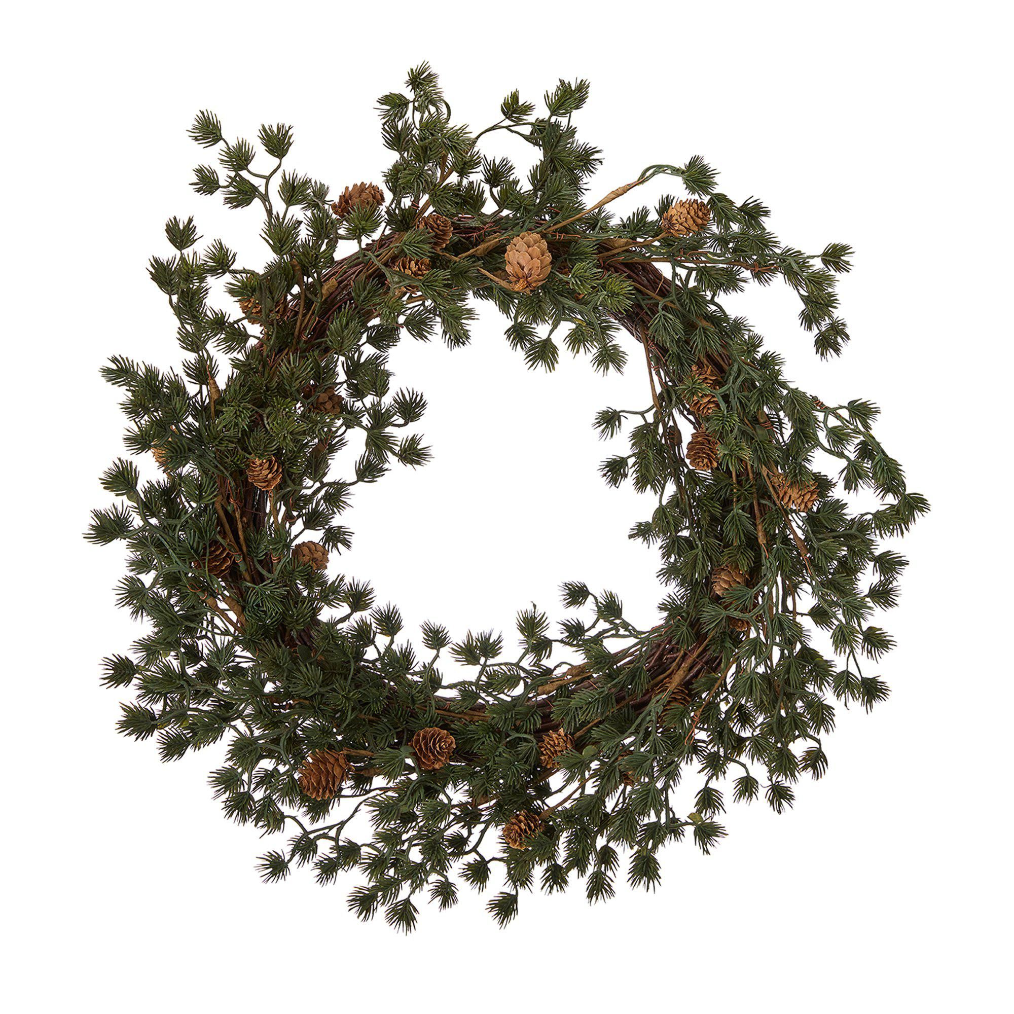 LARIX Wreath Green - Green - 60x12cm