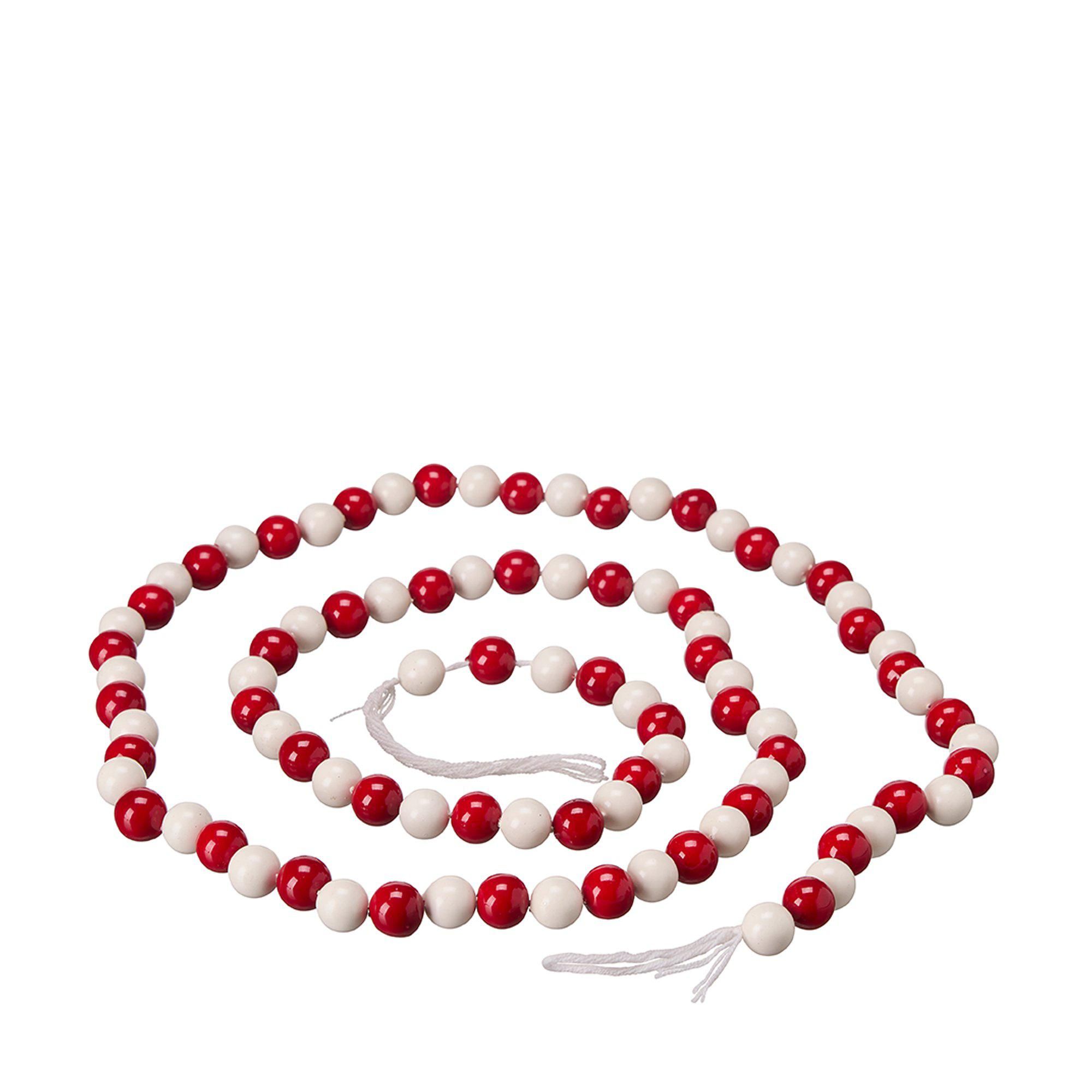 POLKA Girlang Vit/Röd - Vit/Röd - 180 cm