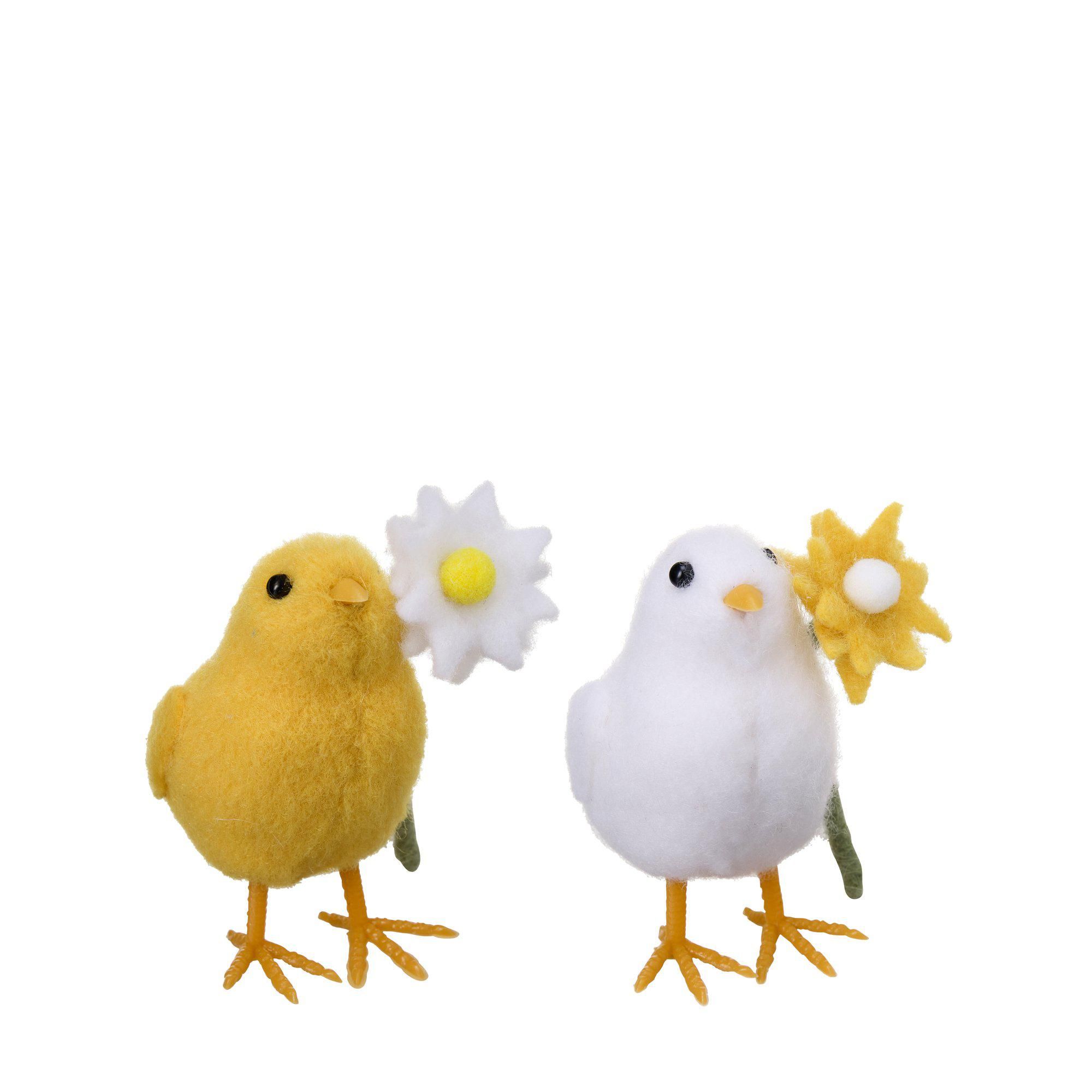 CUTE Kyckling Mix Gul, Vit - Gul/Vit - 7x6x9 cm