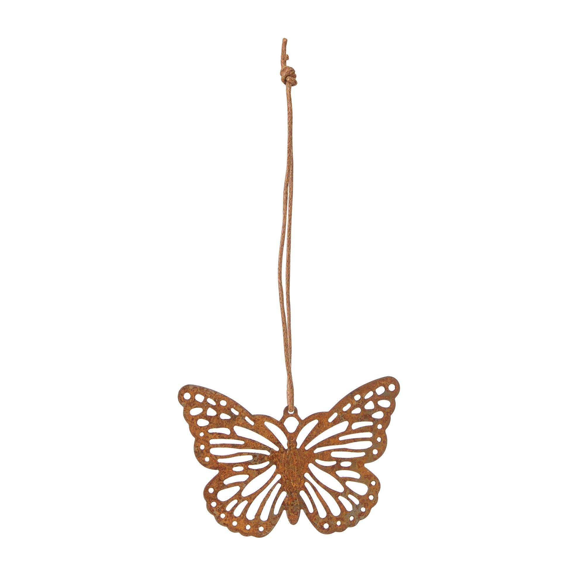 BUTTERFLY Deco Rust - Rust - 6x5 cm