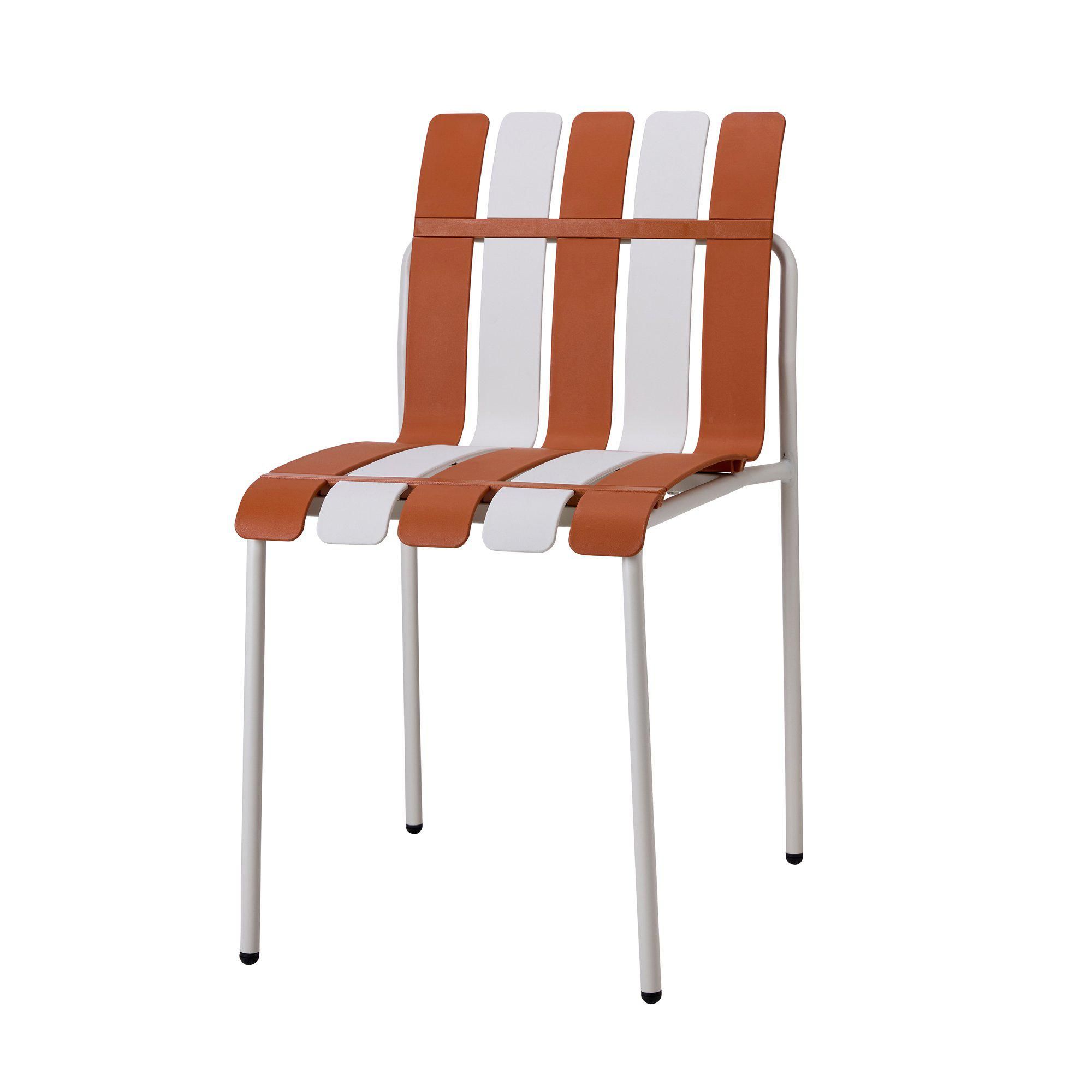 LIDO Chair Rustred/Offwhite - Rustred/Offwhite - 54x47x82cm