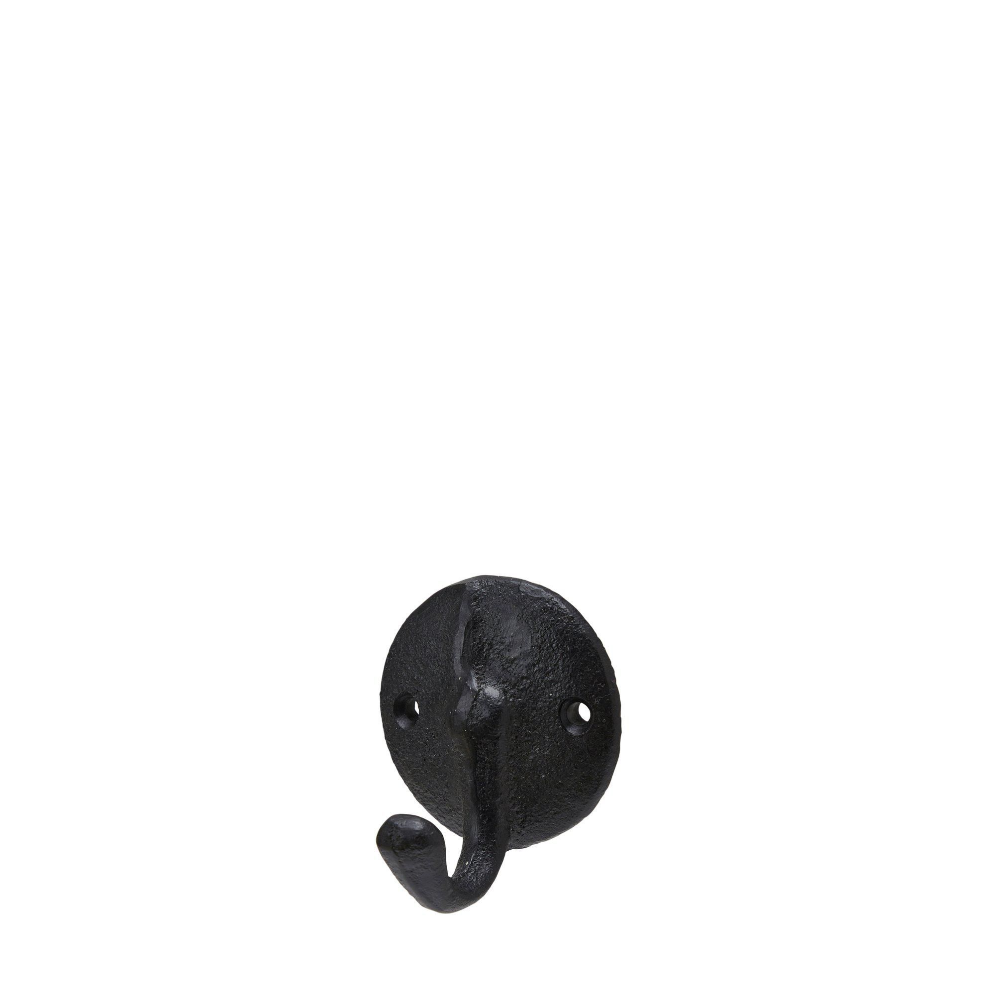 TOVE Hook Round Black - Black - 6x8cm