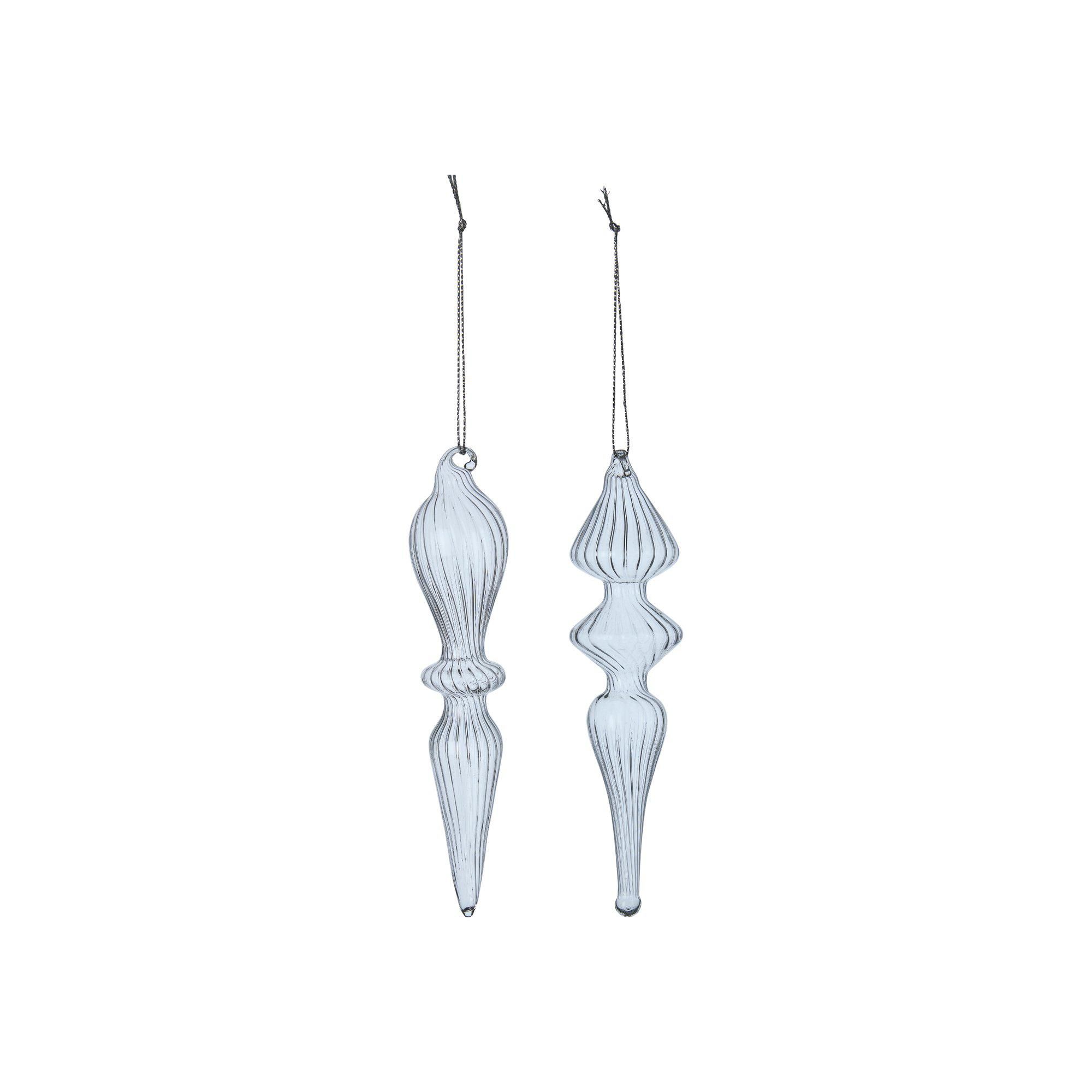 ICE Ornament Mix Clear - Clear - 3x16 4x15 cm