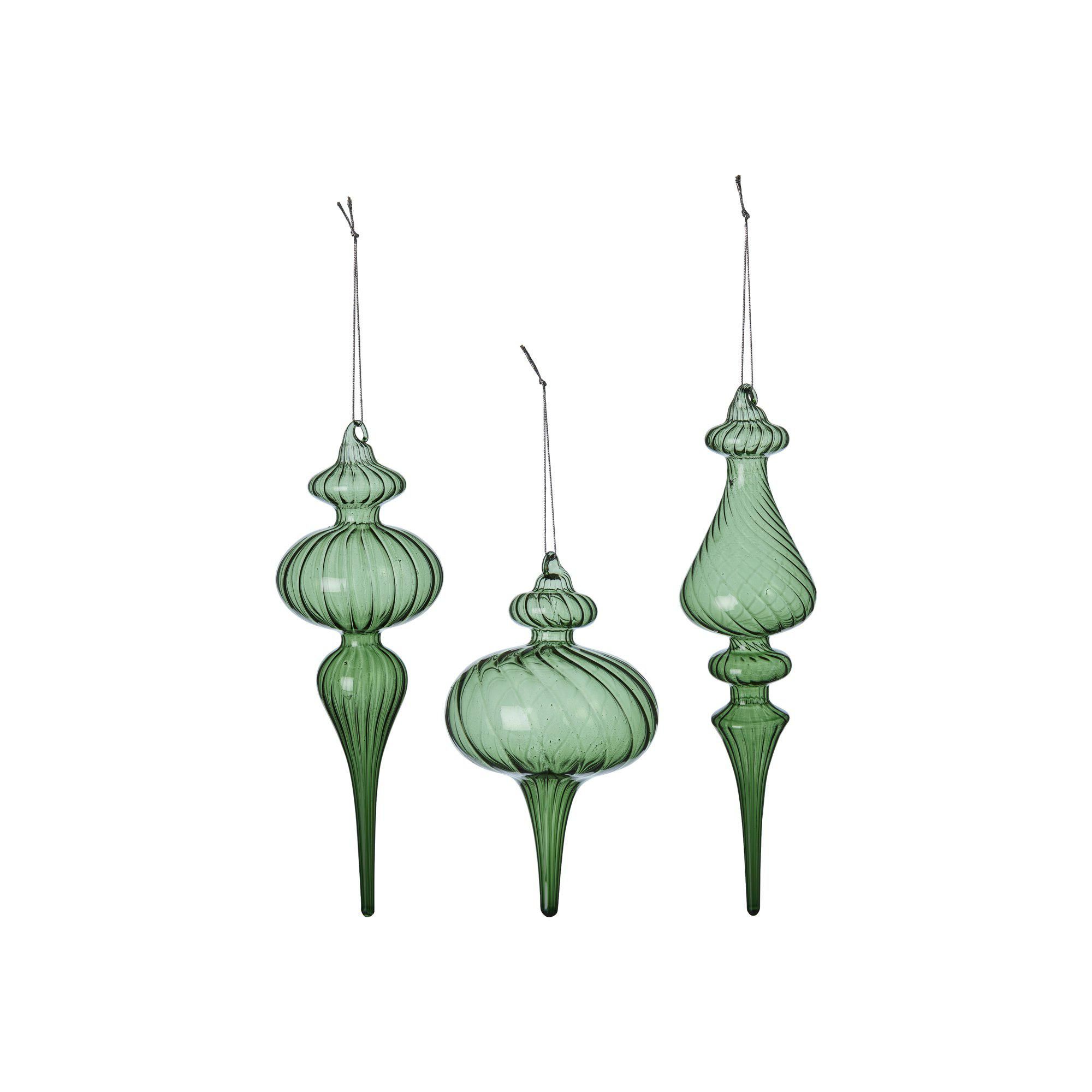 JOLLY Ornament Mix Green - Green - 7x21 9x16 5x23cm