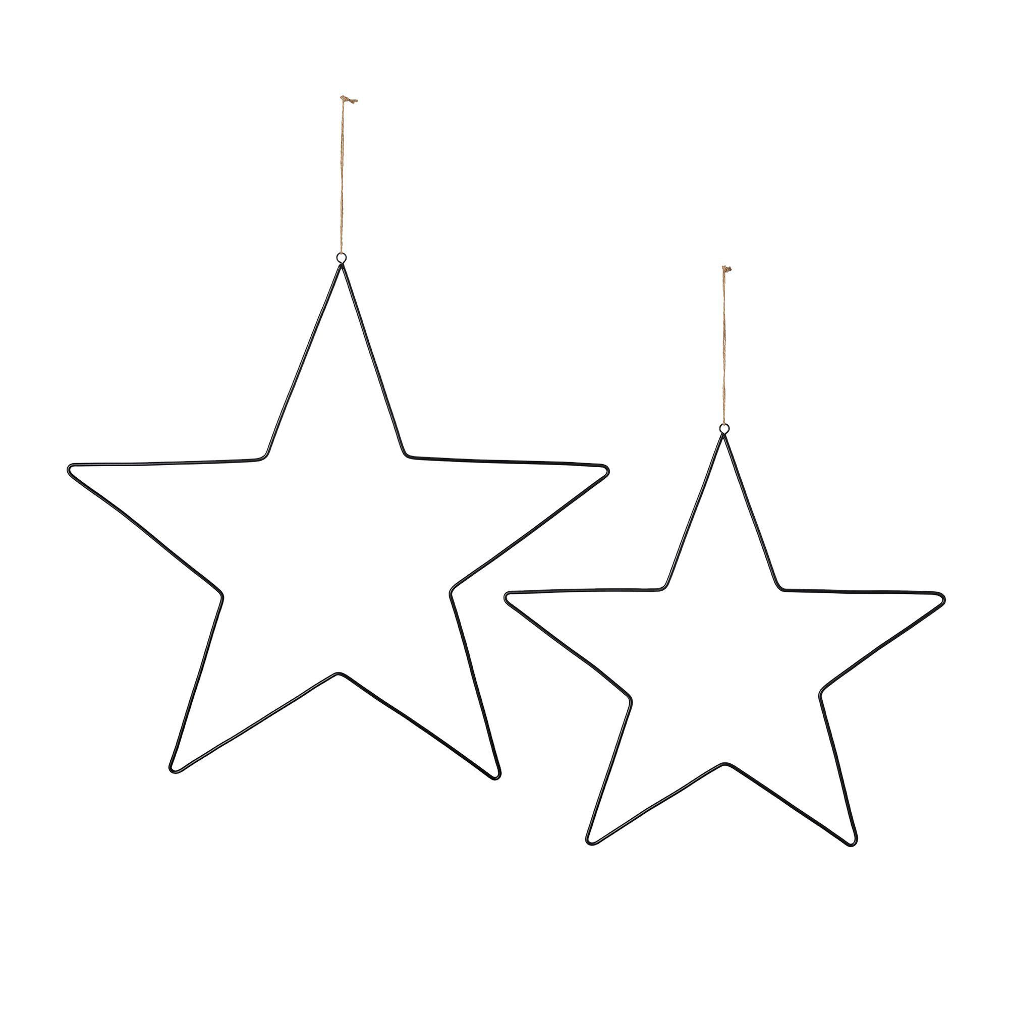 STAR S/2 Black - Black - 50x48 40x39 cm