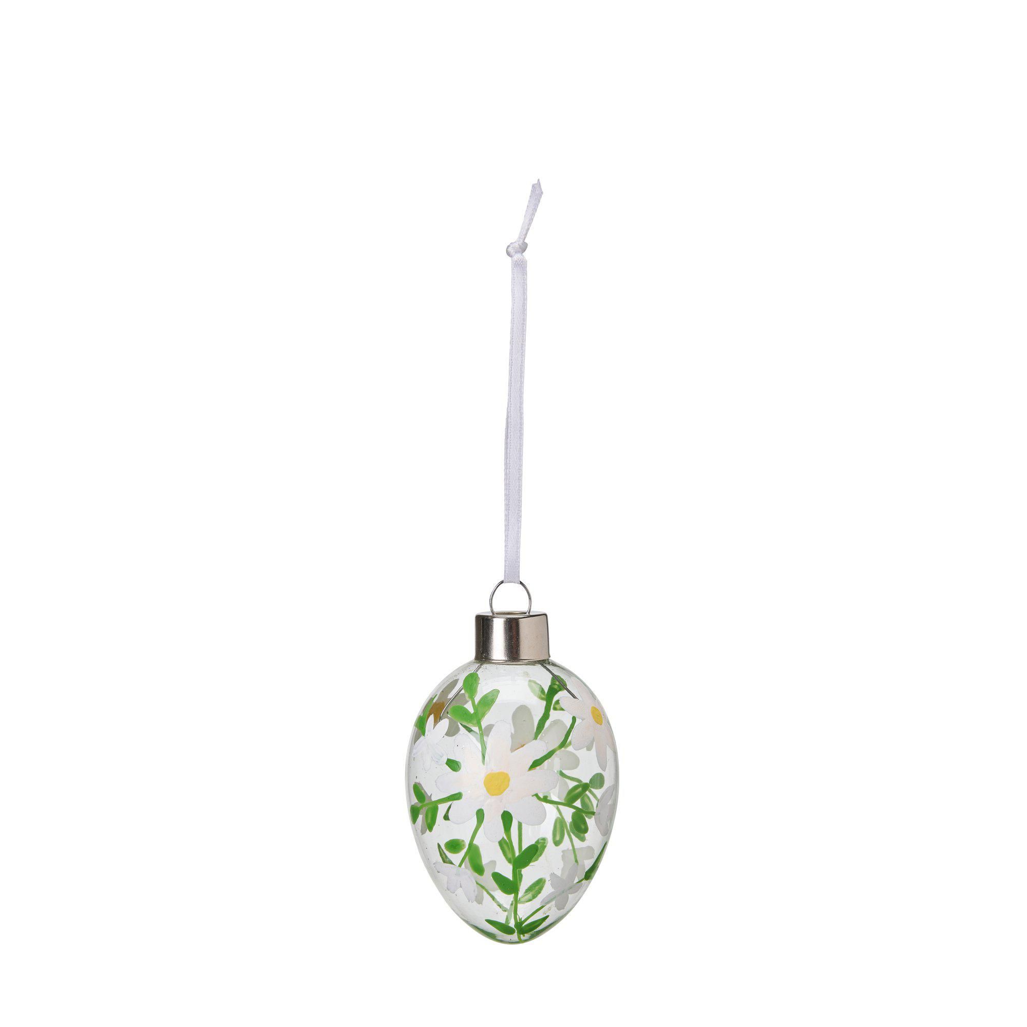 GLASÄGG Blomma i Box Klar/Vit - Klar/Vit - 16x15x5cm