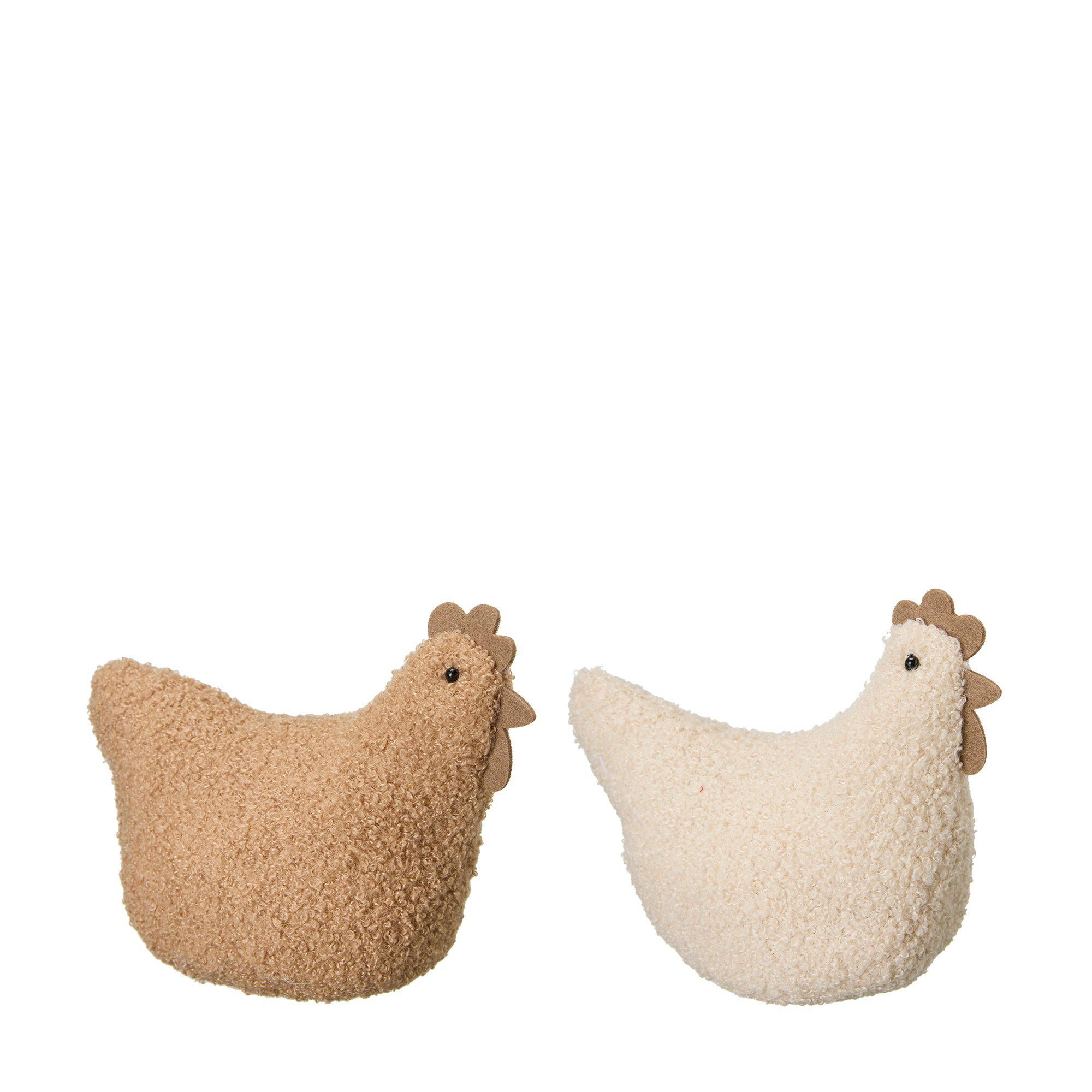 EDA Höna Mix Brun, Beige - Brun, Beige - 18x9x15cm