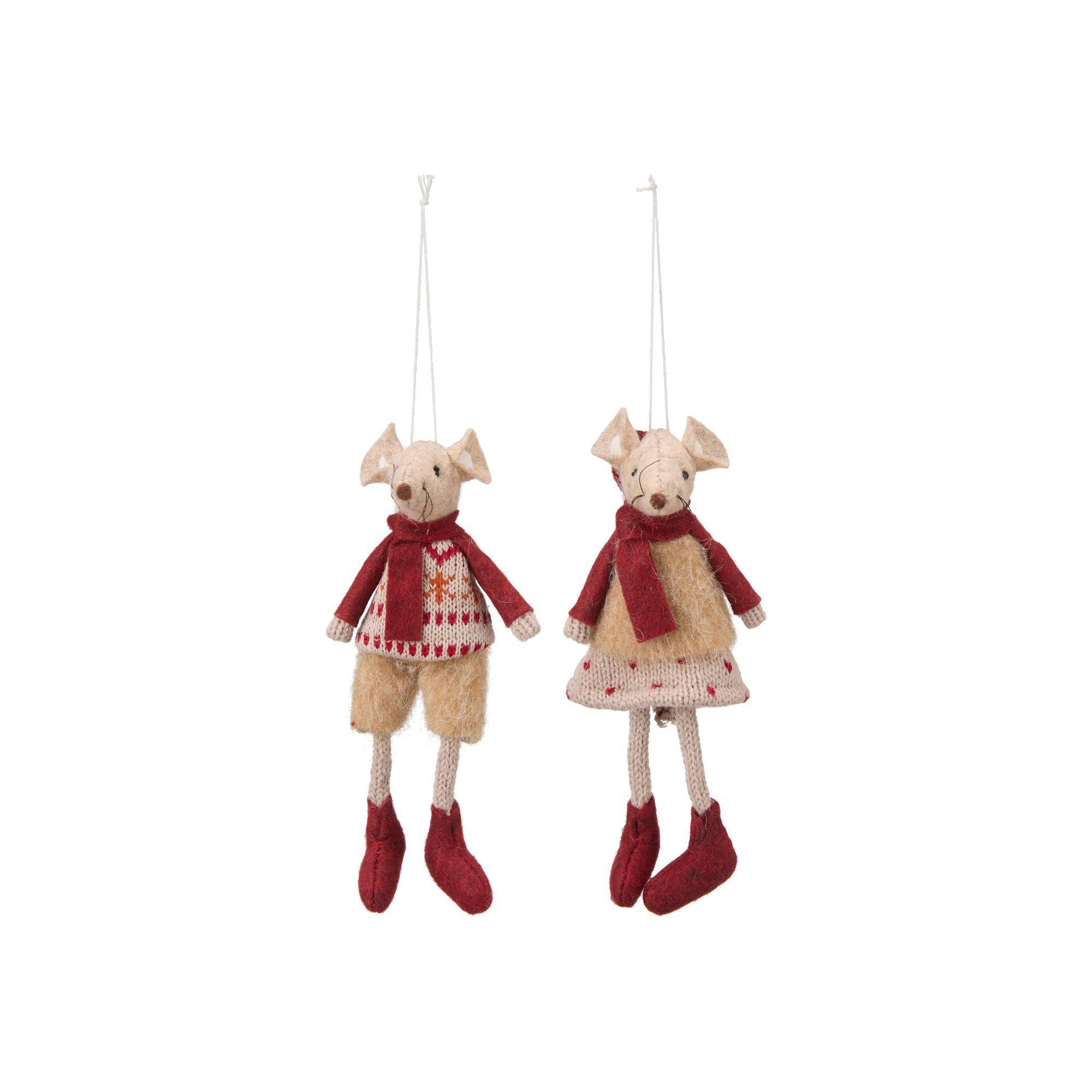HENRY & HILDA Mix Röd/Beige - Röd/Beige - 15cm