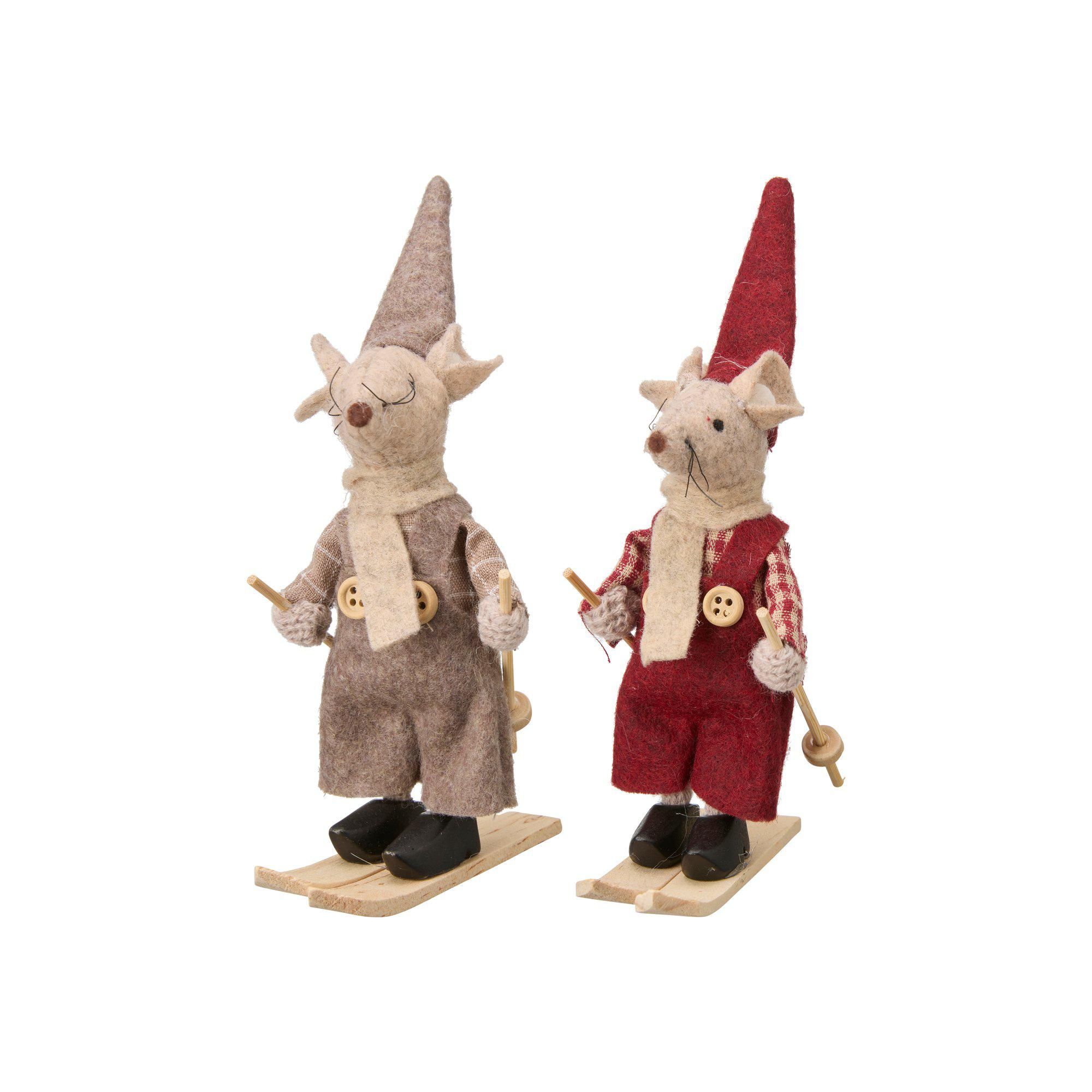 MOUSE Mix Beige, Red - Beige/Red - 11 cm