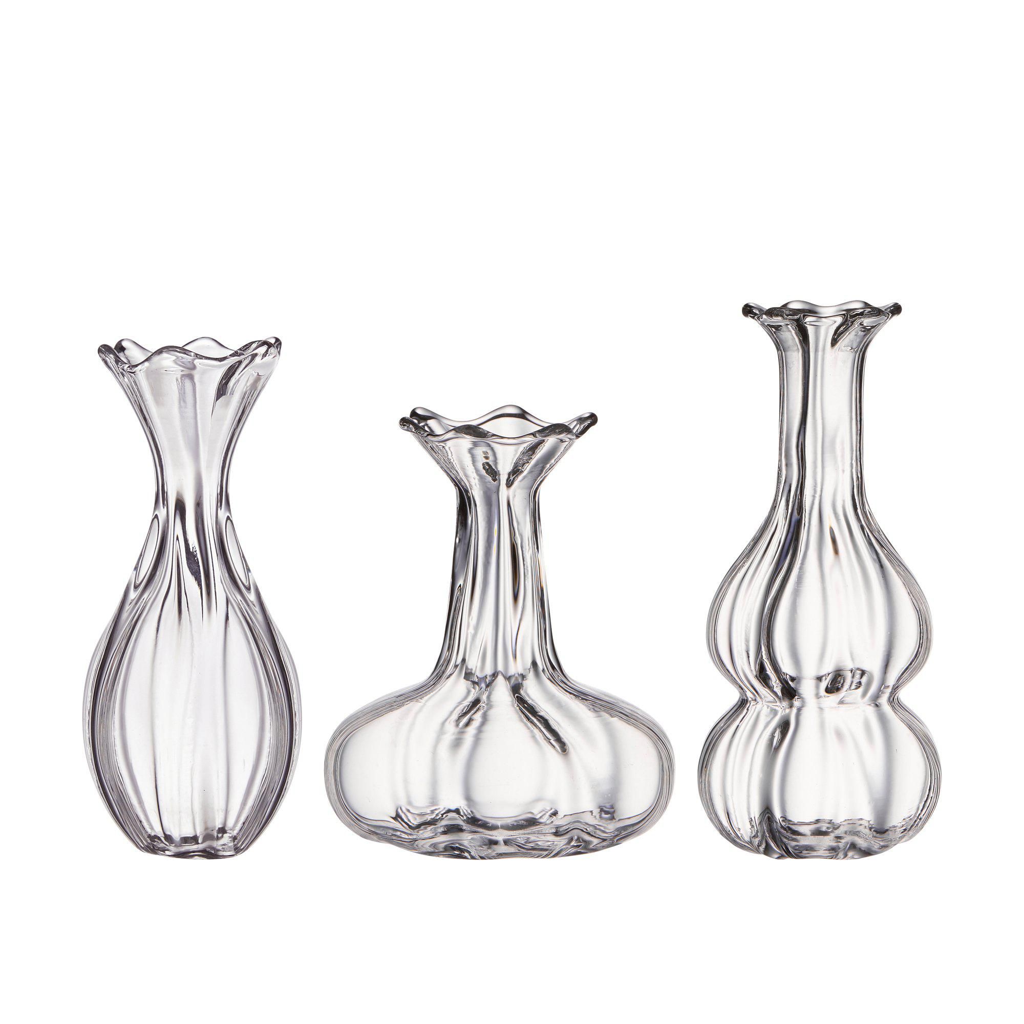 CUTE Mini Vase Mix Clear - Clear - 6x14, 8x11, 7x14