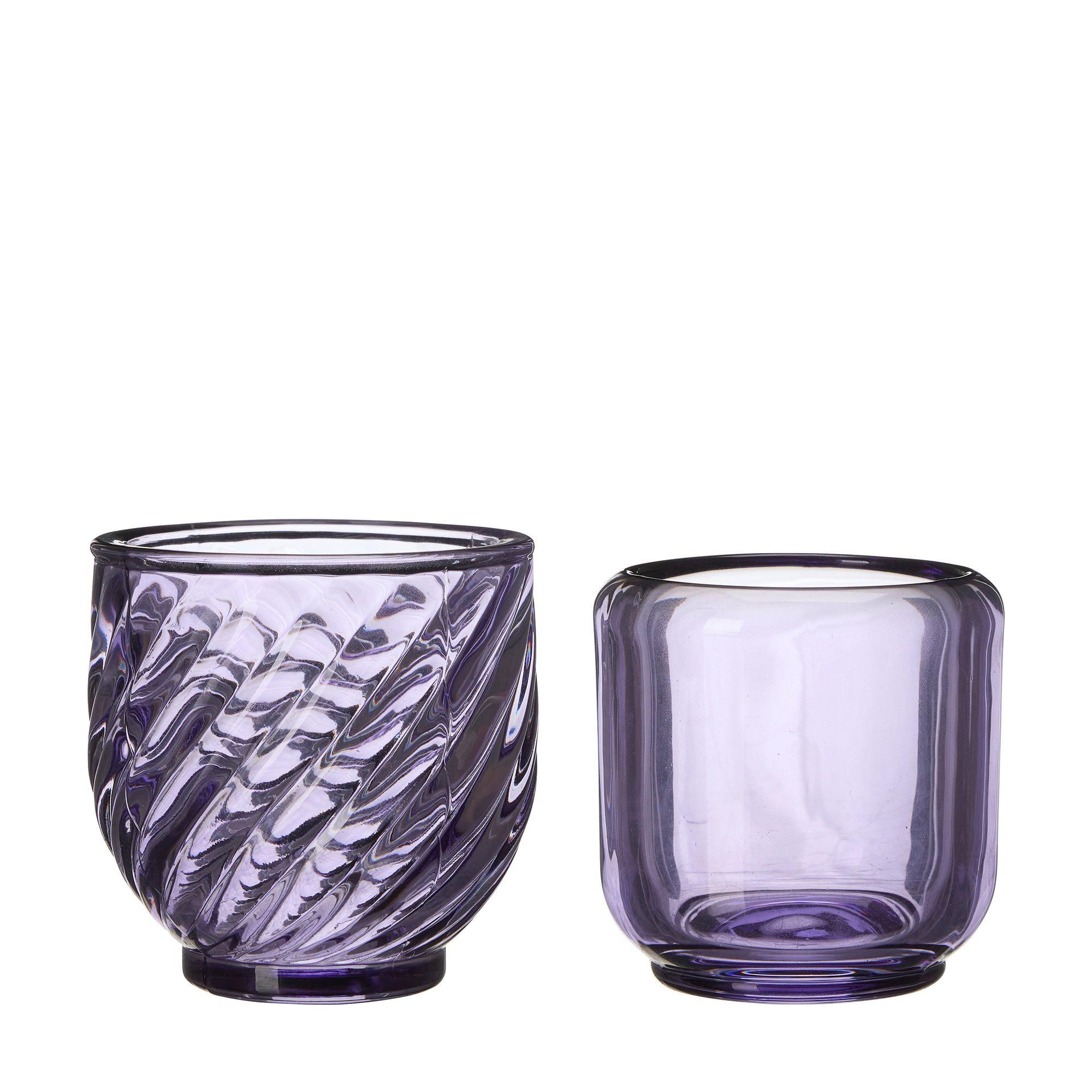 CERES Candle holder Purple - Purple - 9x9 8x8cm