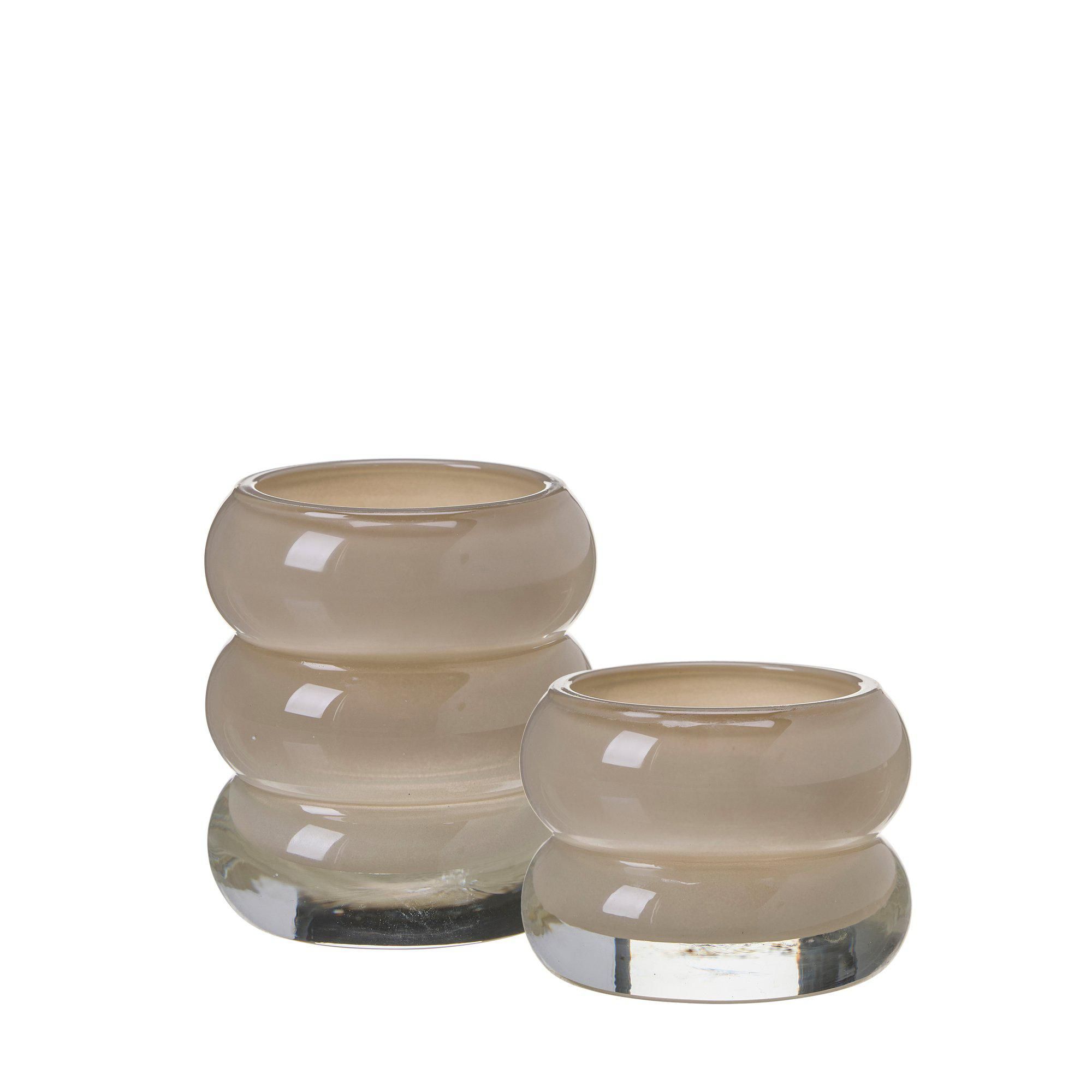 AYA Ljuslykta 2/S Beige - Beige - 8x9 8x6cm
