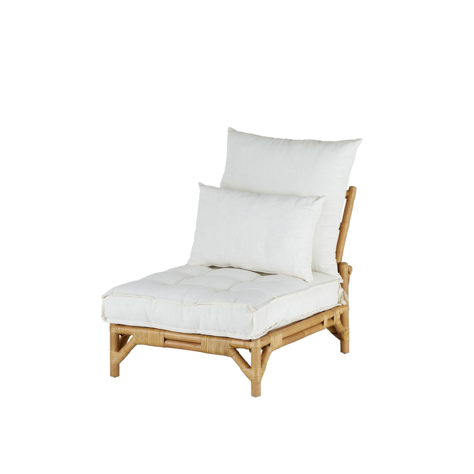 MERI Chair w cushion Natural - Natural - 70x101x76cm