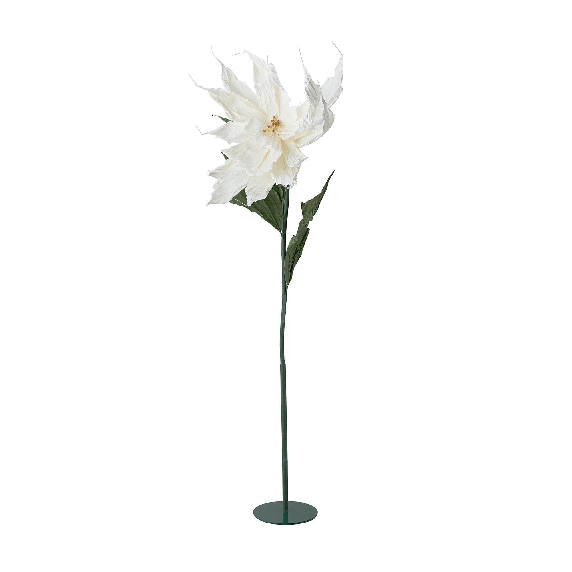 POINSETTIA Flower White - White - 60x200cm