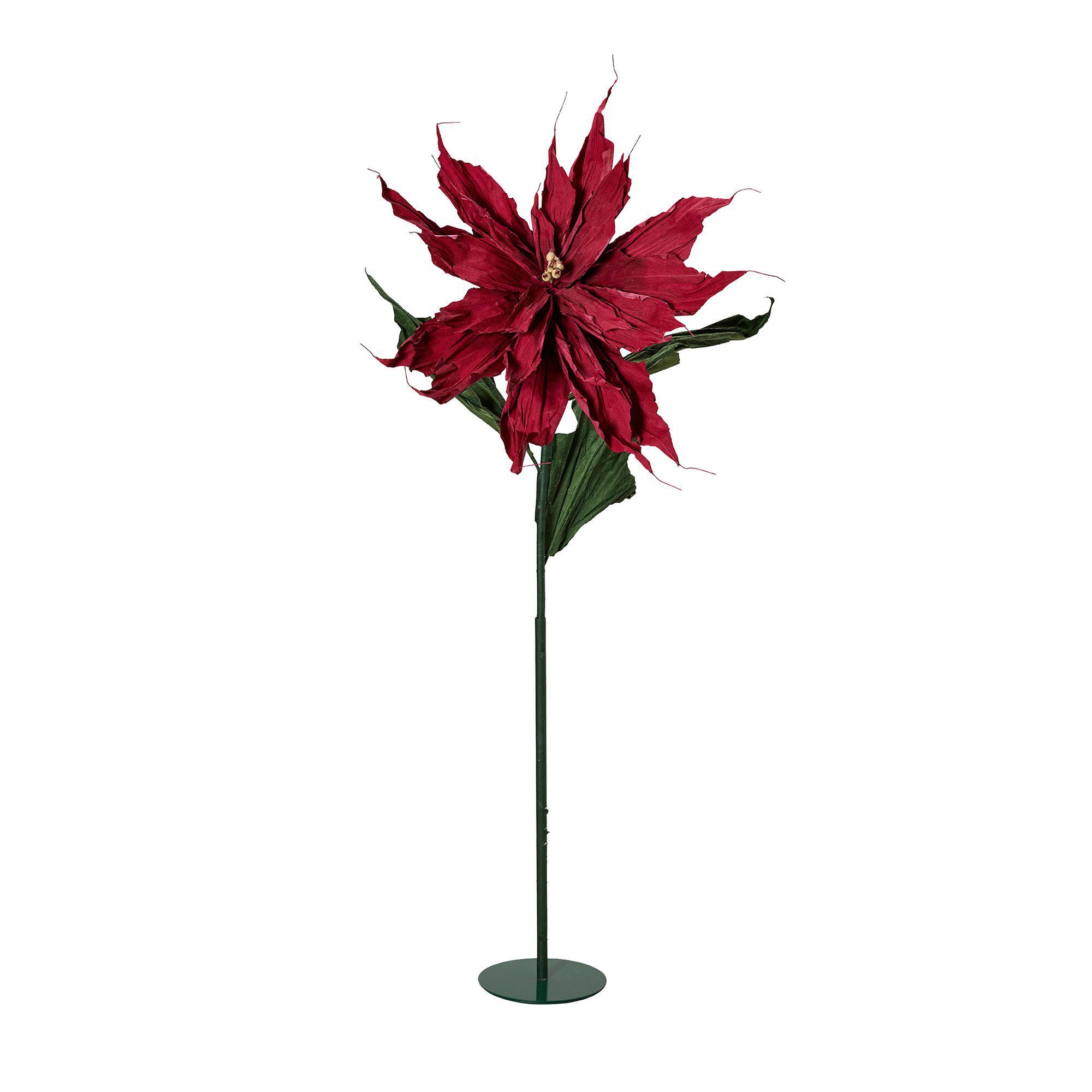 POINSETTIA Flower Red - Red - 60x200cm