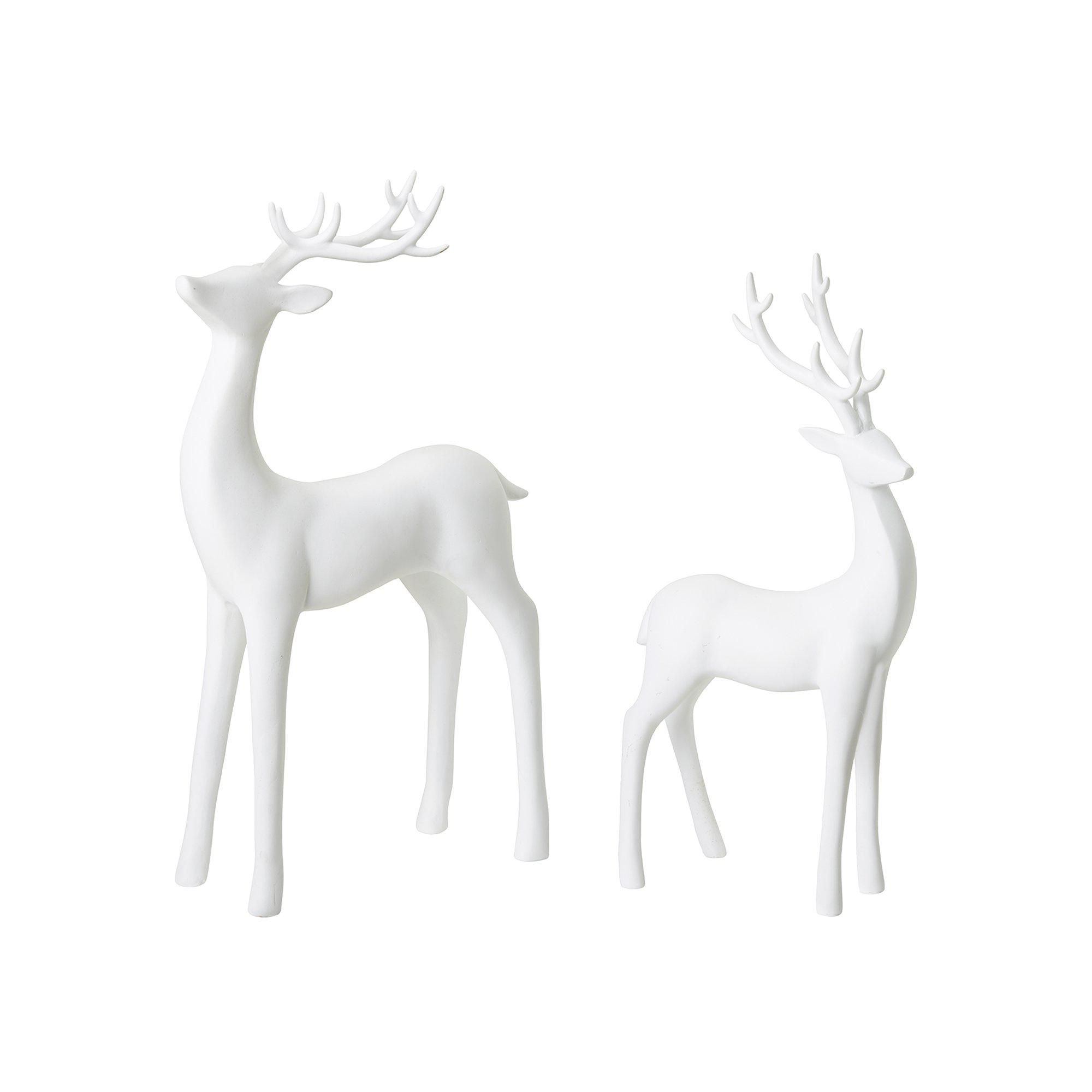 DEER S/2 White Matt - White Matt - 22x8x42 16x9x33cm