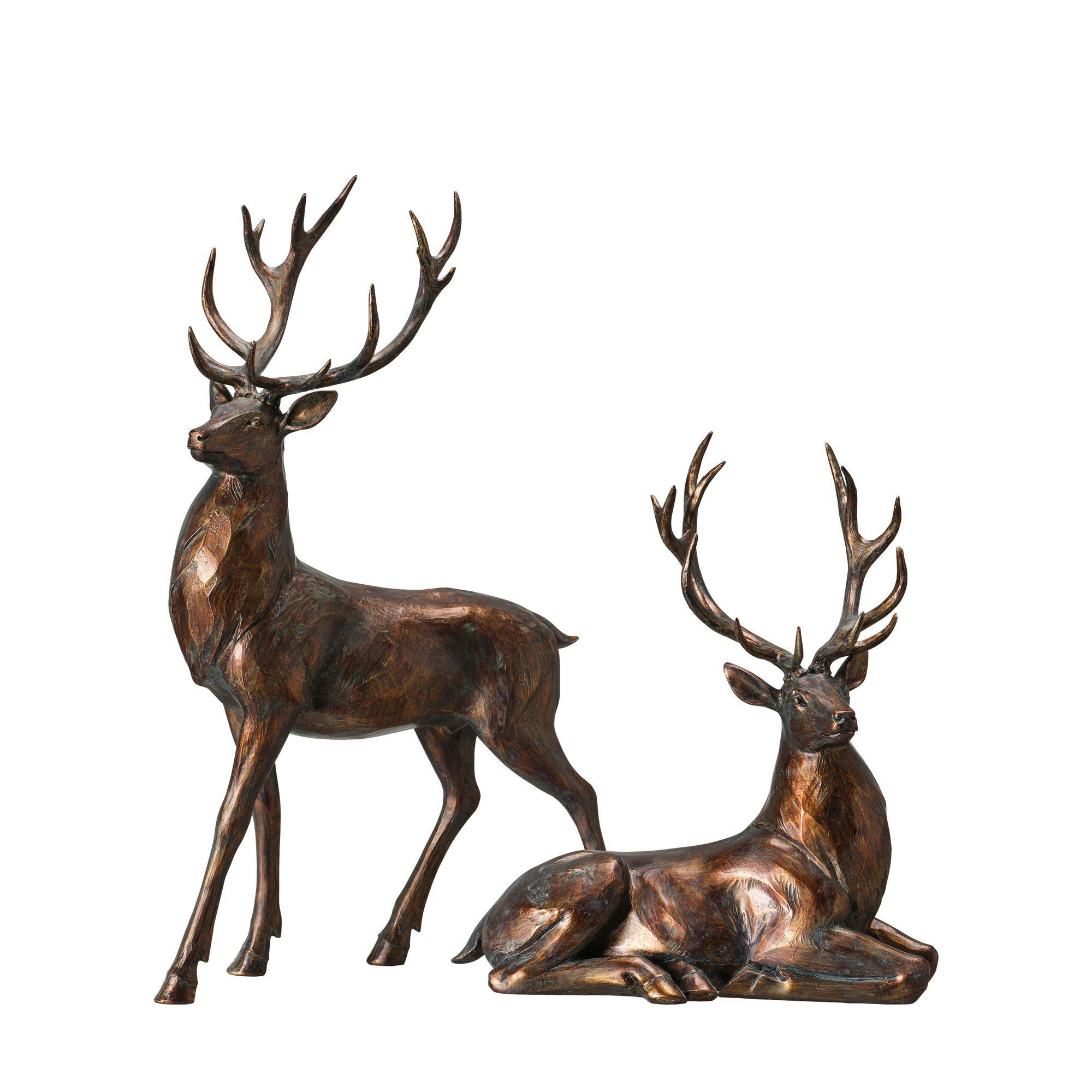 HJORT 2/S Brons - Brons - 29x16x47 29x16x32cm
