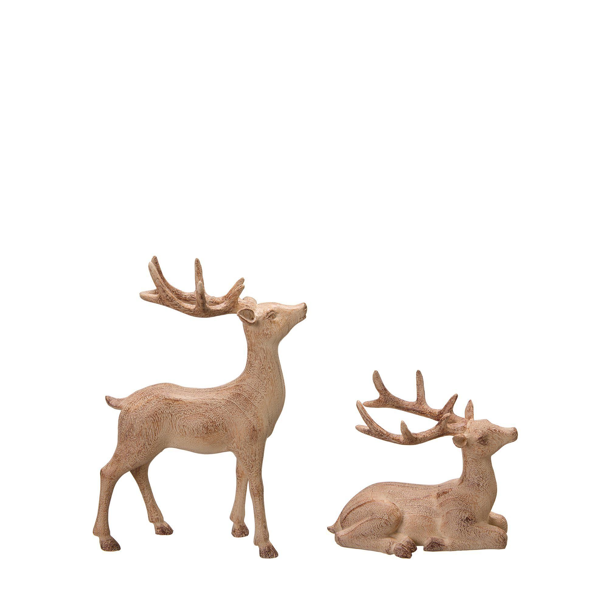 DEER S/2 Beige - Beige - 16x7x23 14x7x13cm