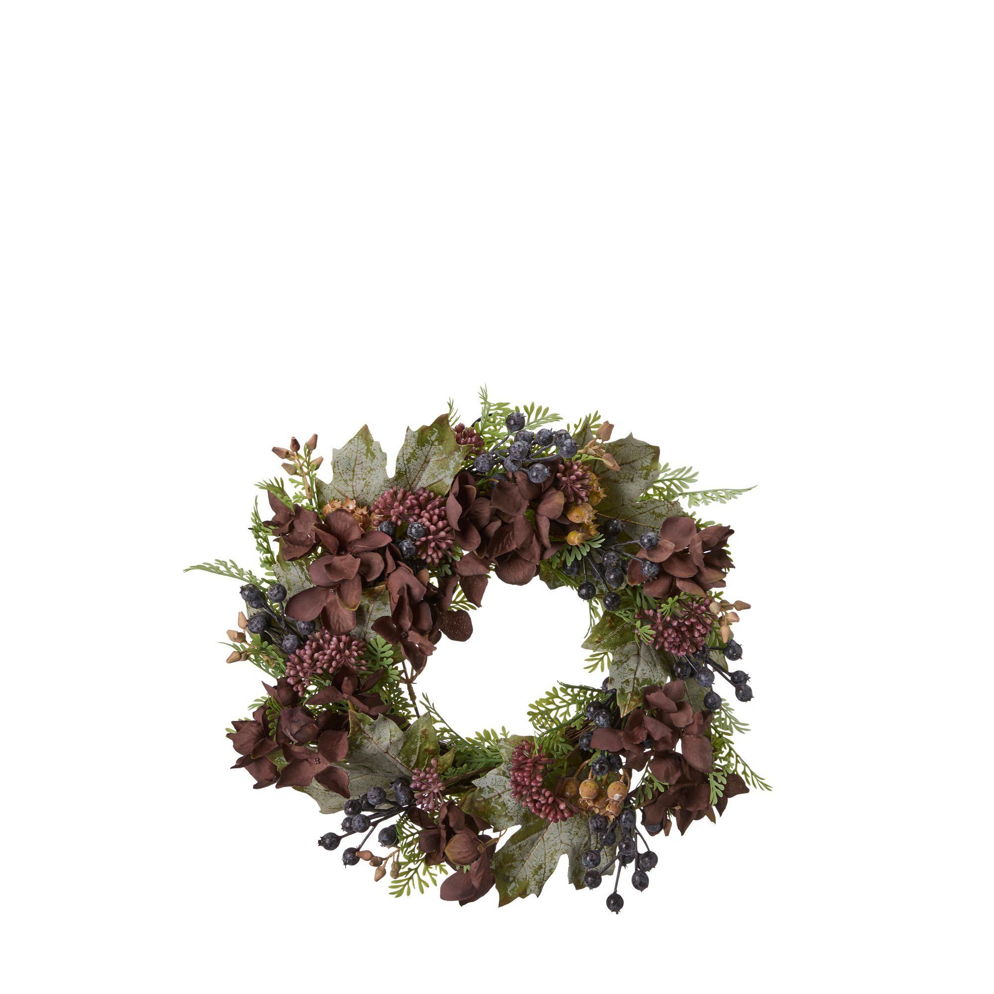 HYDRANGEA Wreath Green - Green - 35x11cm