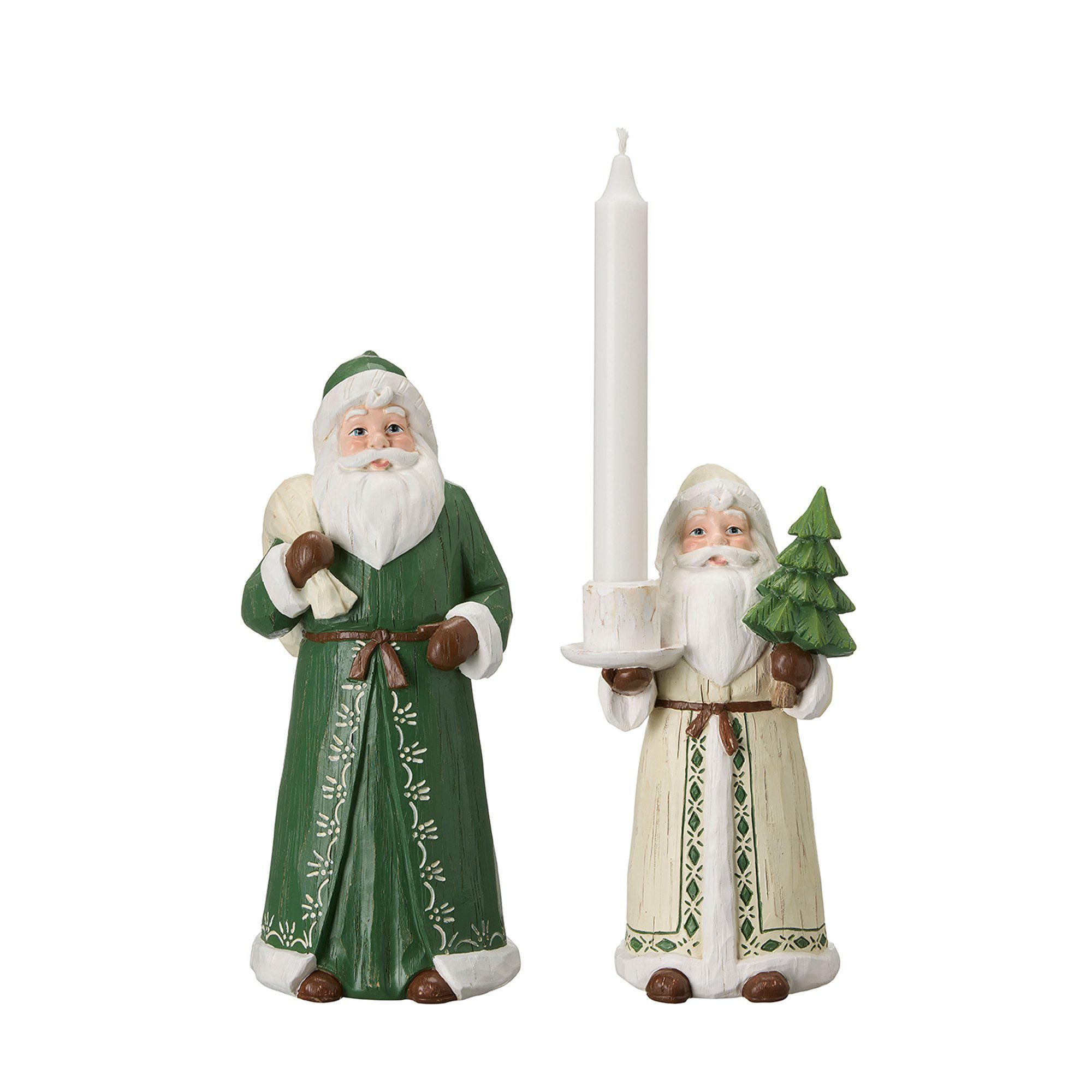 TOMTE 2/S Grön/Vit - Grön/Vit - 11x10x27 12x10x22 cm