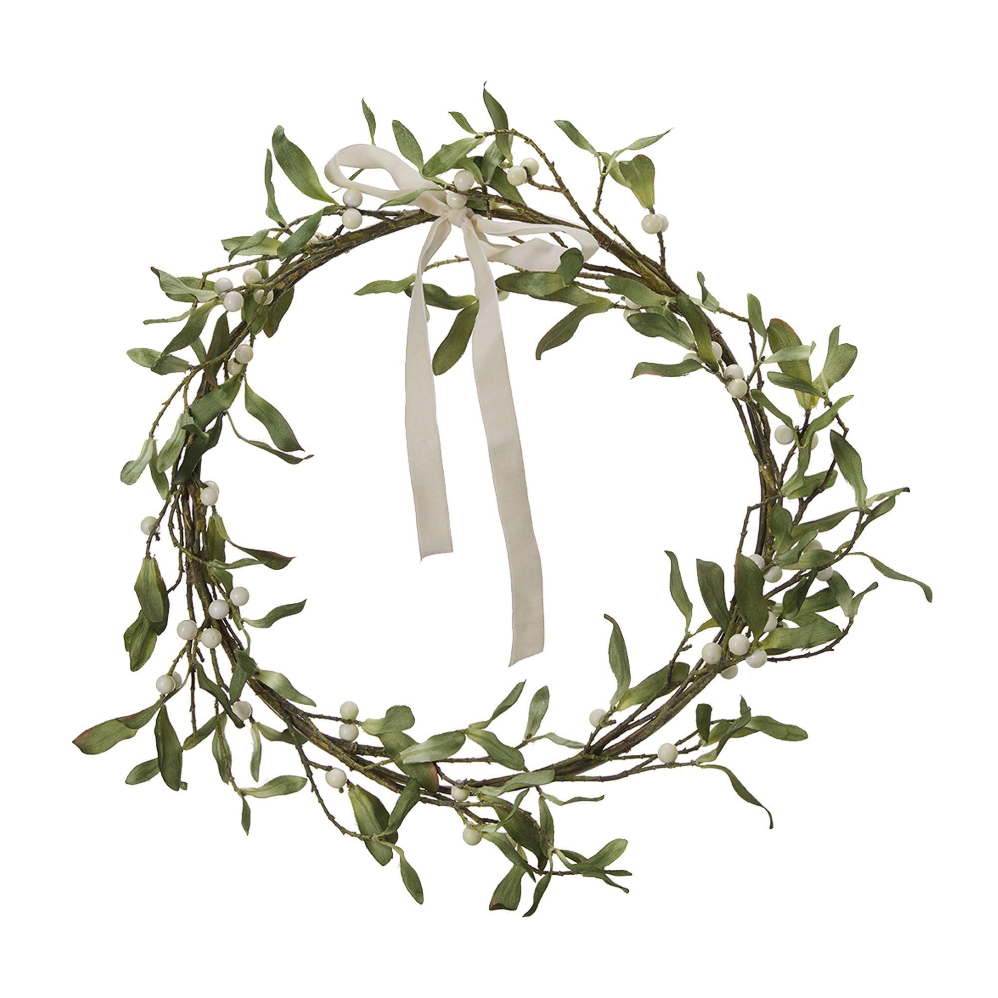 MISTLETOE Wreath Green - Green - 50 cm