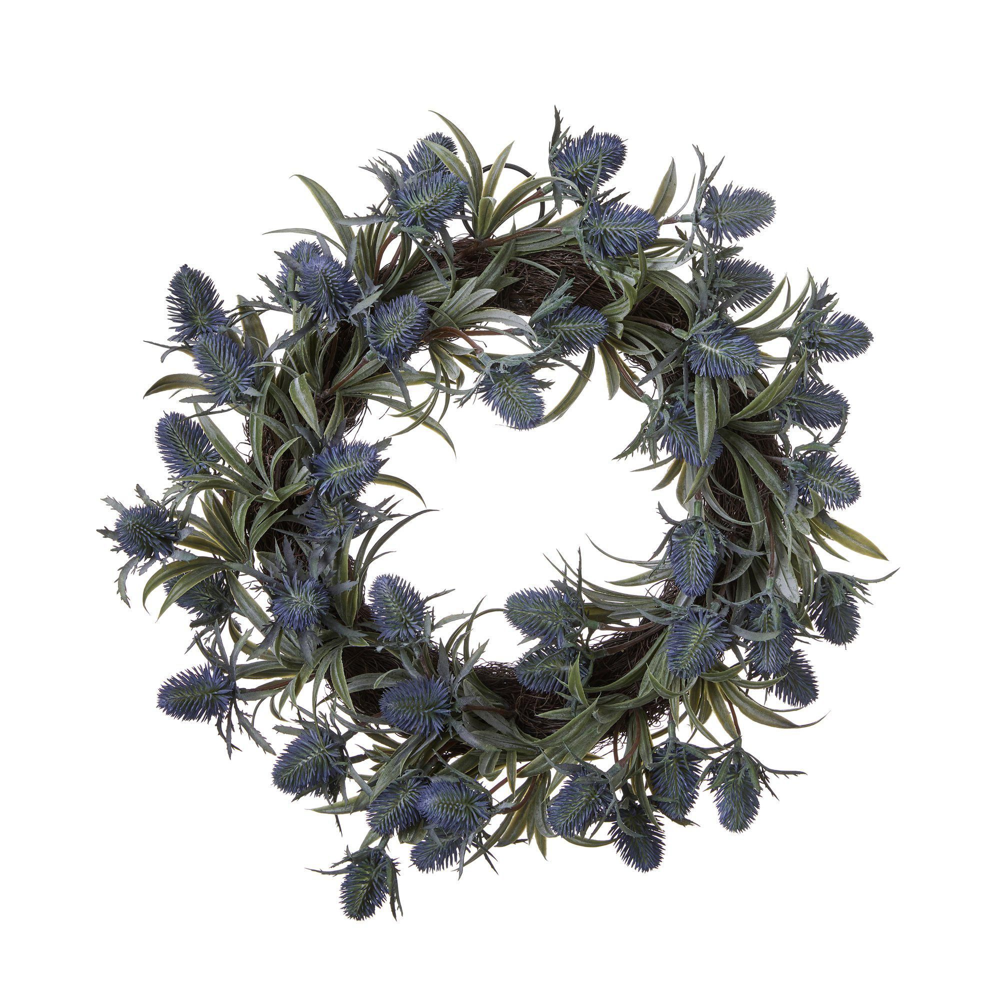 ERYNGIUM Wreath Blue - Blue - 33x7cm