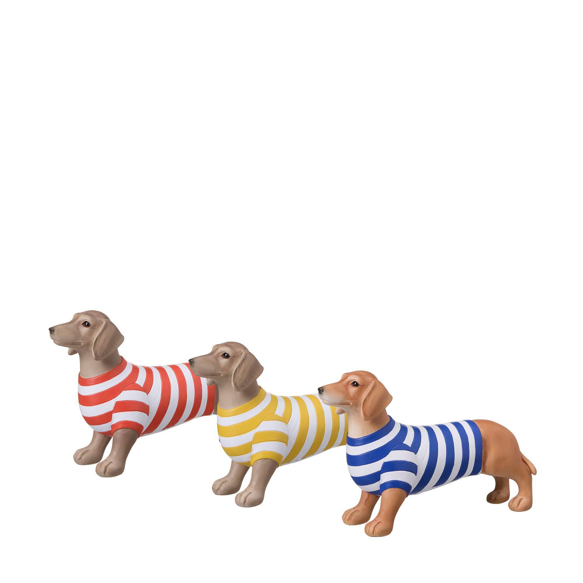 SAUSAGE DOG Mix Yellow/Red/Blue - Yellow/Red/Blue - 19x6x12cm