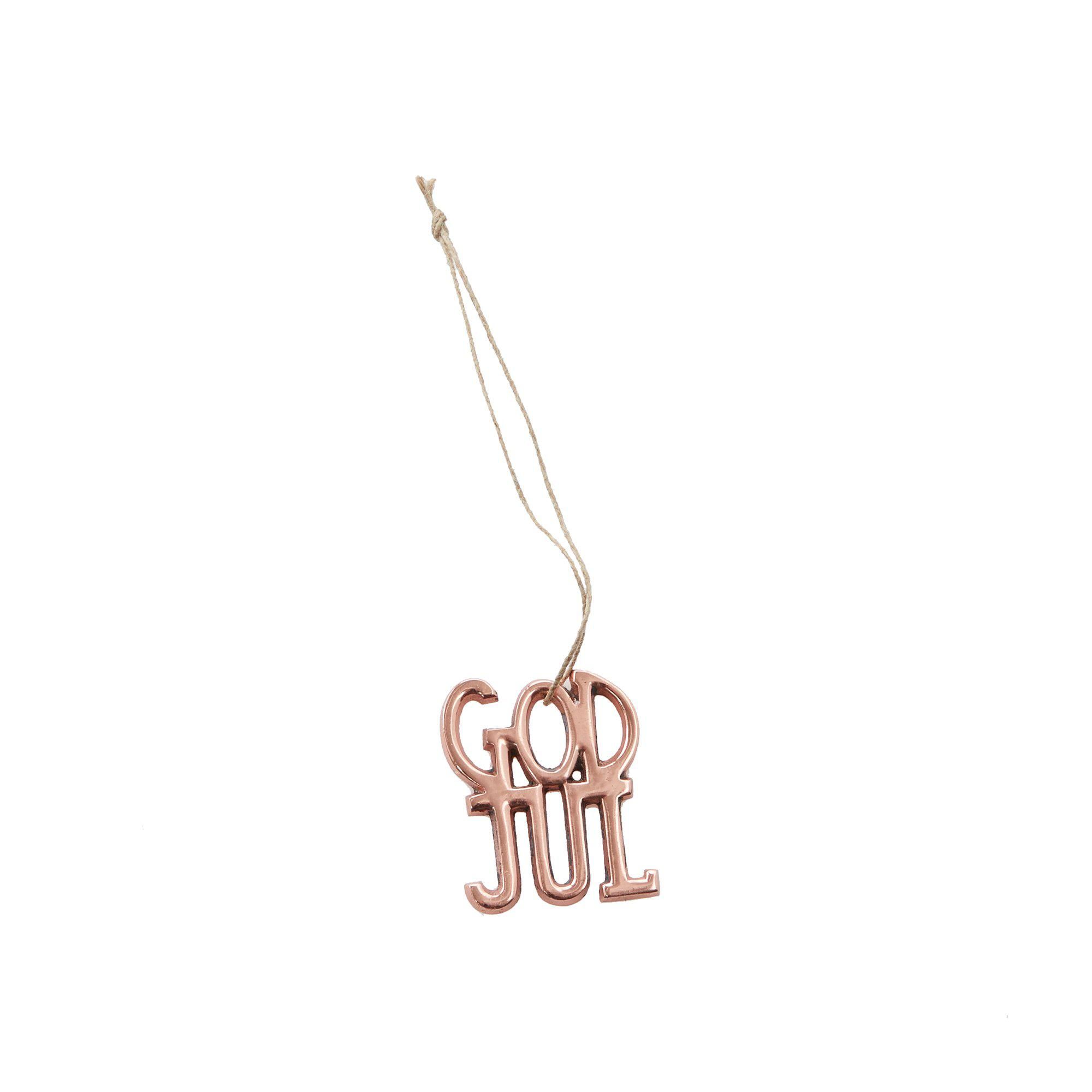 IDALIA God Jul Copper - Copper - 4x4,7cm