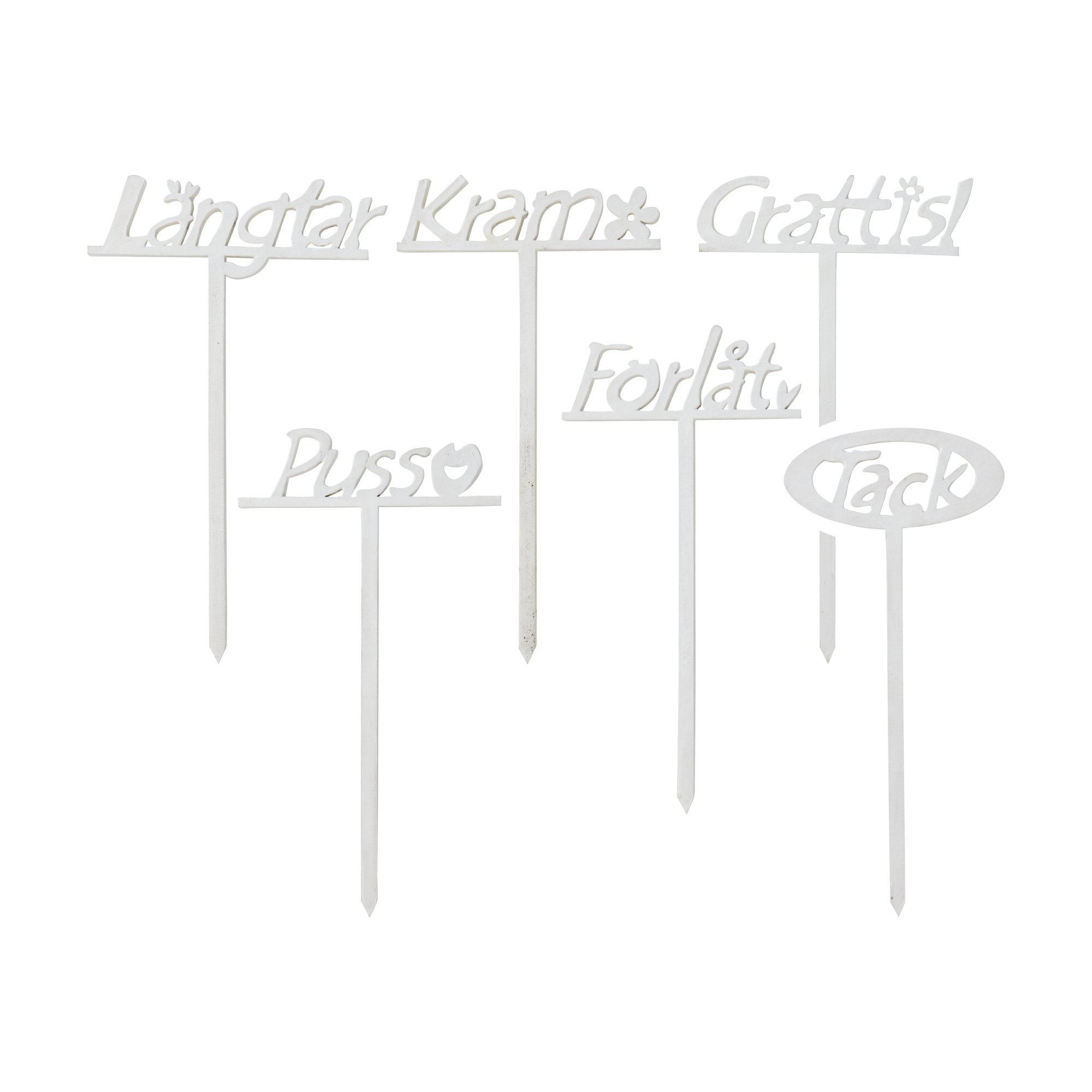 STICKS Message Mix White - White - 20cm