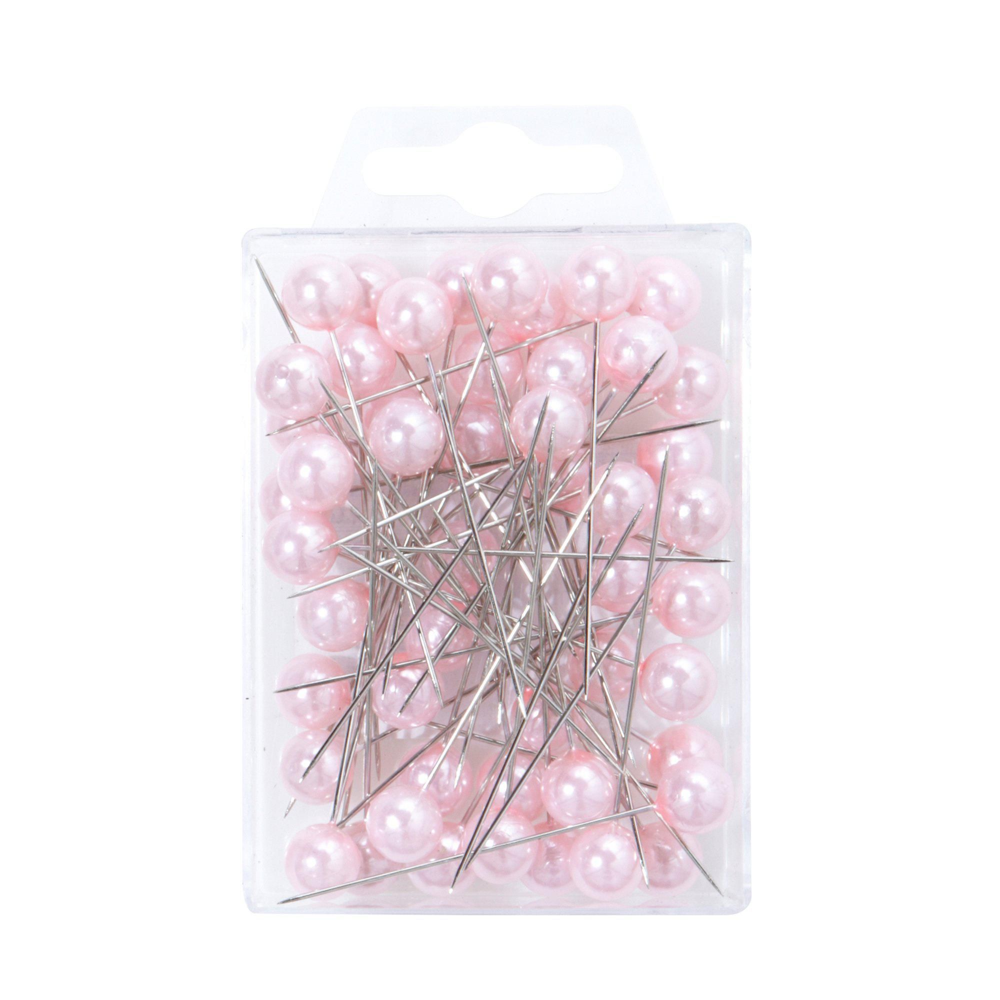 NÅL Med Pärla Rosa - Rosa - 10x60mm