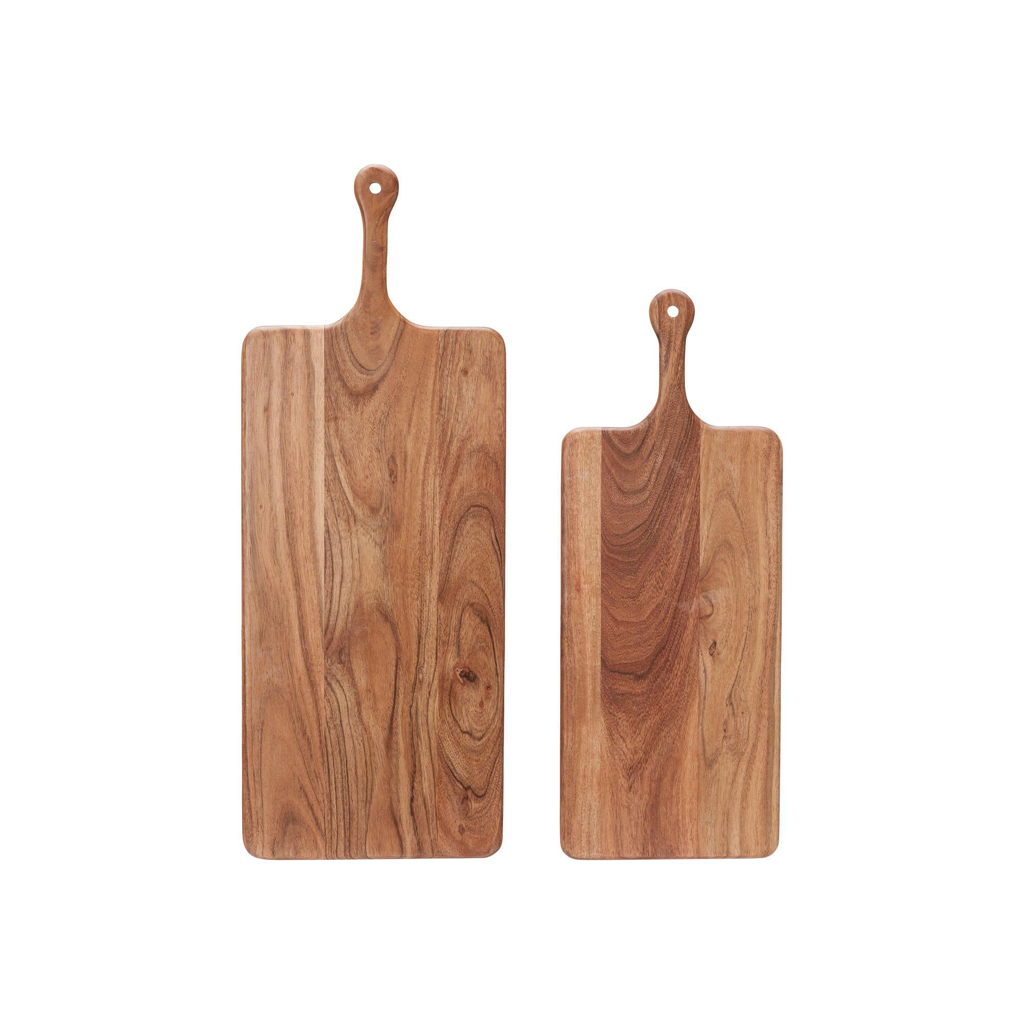 NEHA Cutting Board S/2 Natural - Natural - 60x23x2 50x19x2cm