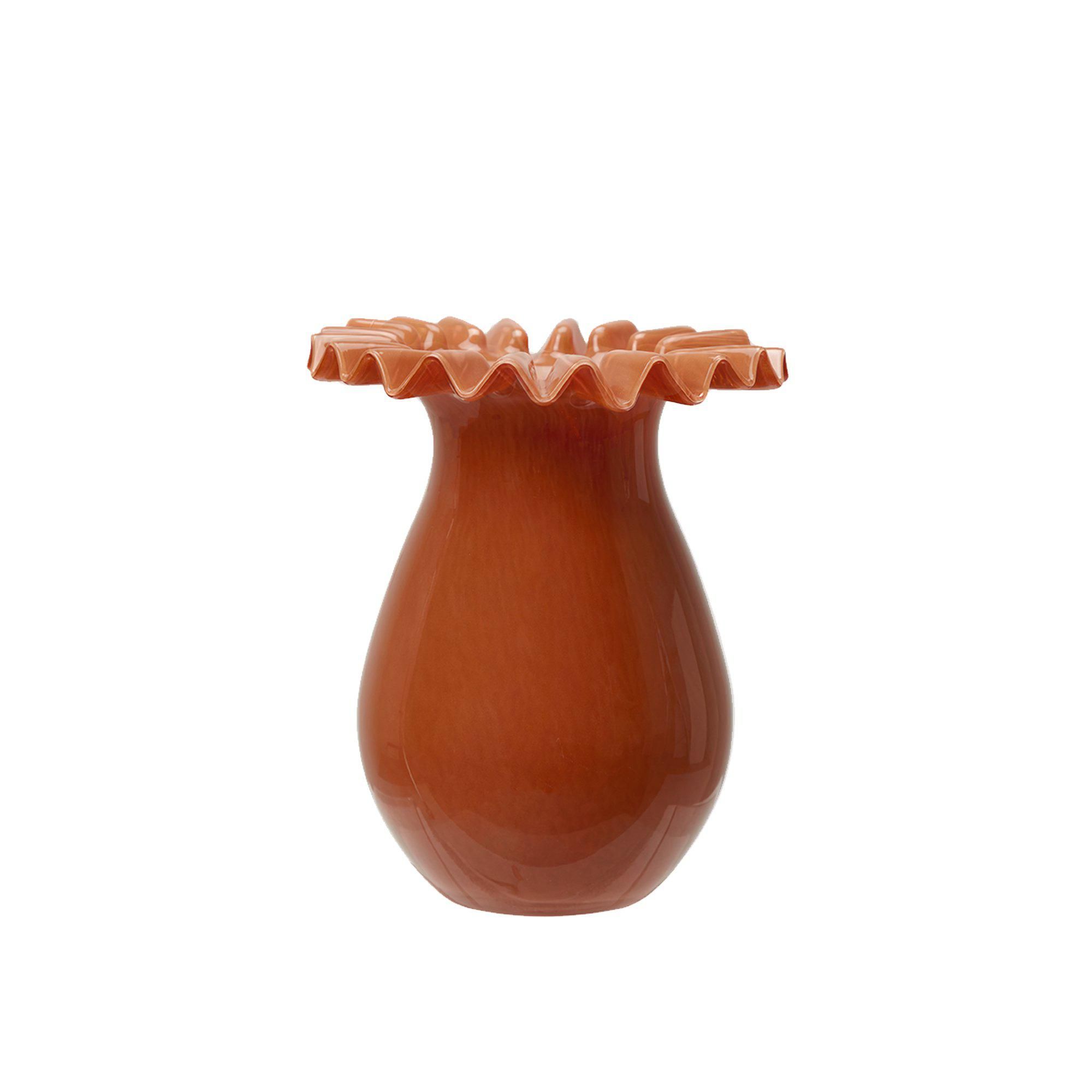 TIARA Vase Orange - Orange - 15x19cm