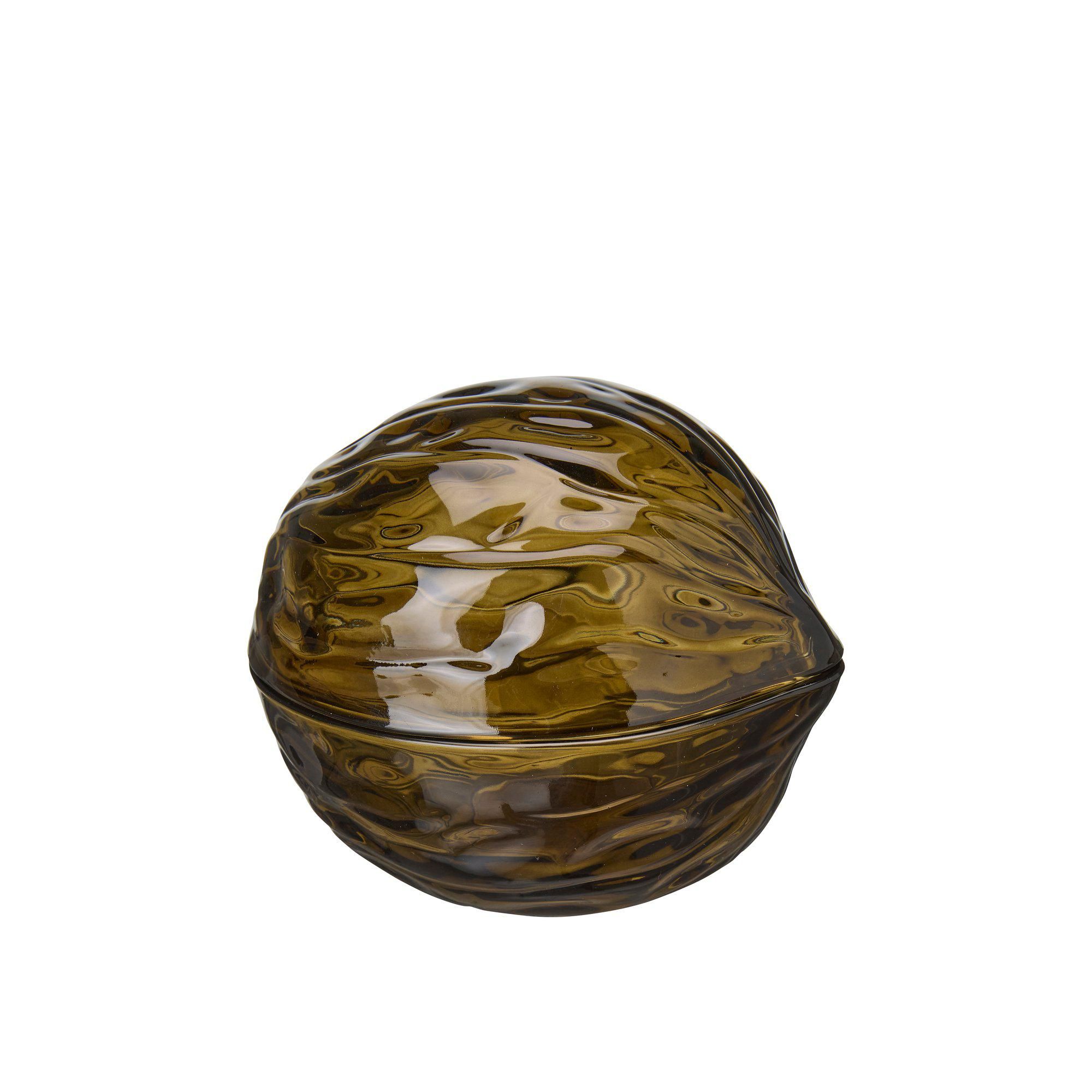 WALNUT Jar Brown - Brown - 14x11x9cm