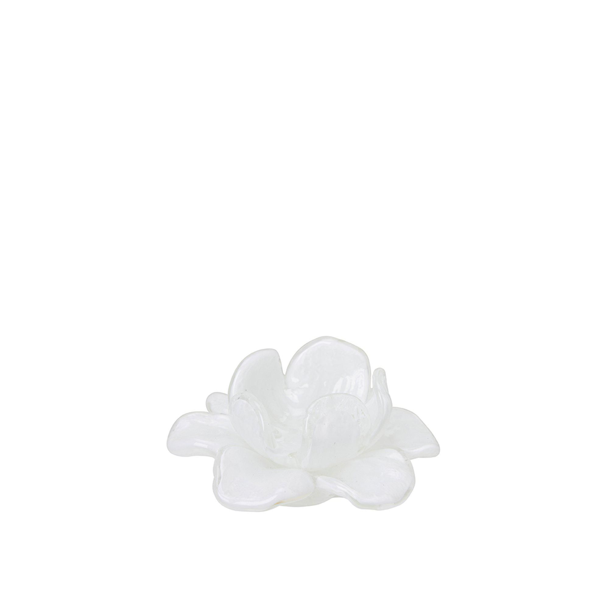 FLOR Dekoration Blomma Vit - Vit - 11x5cm