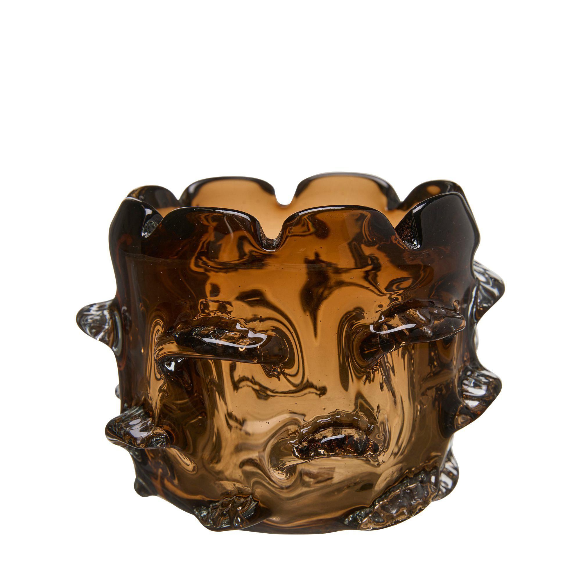 HENNY Lantern Brown - Brown - 16x12cm