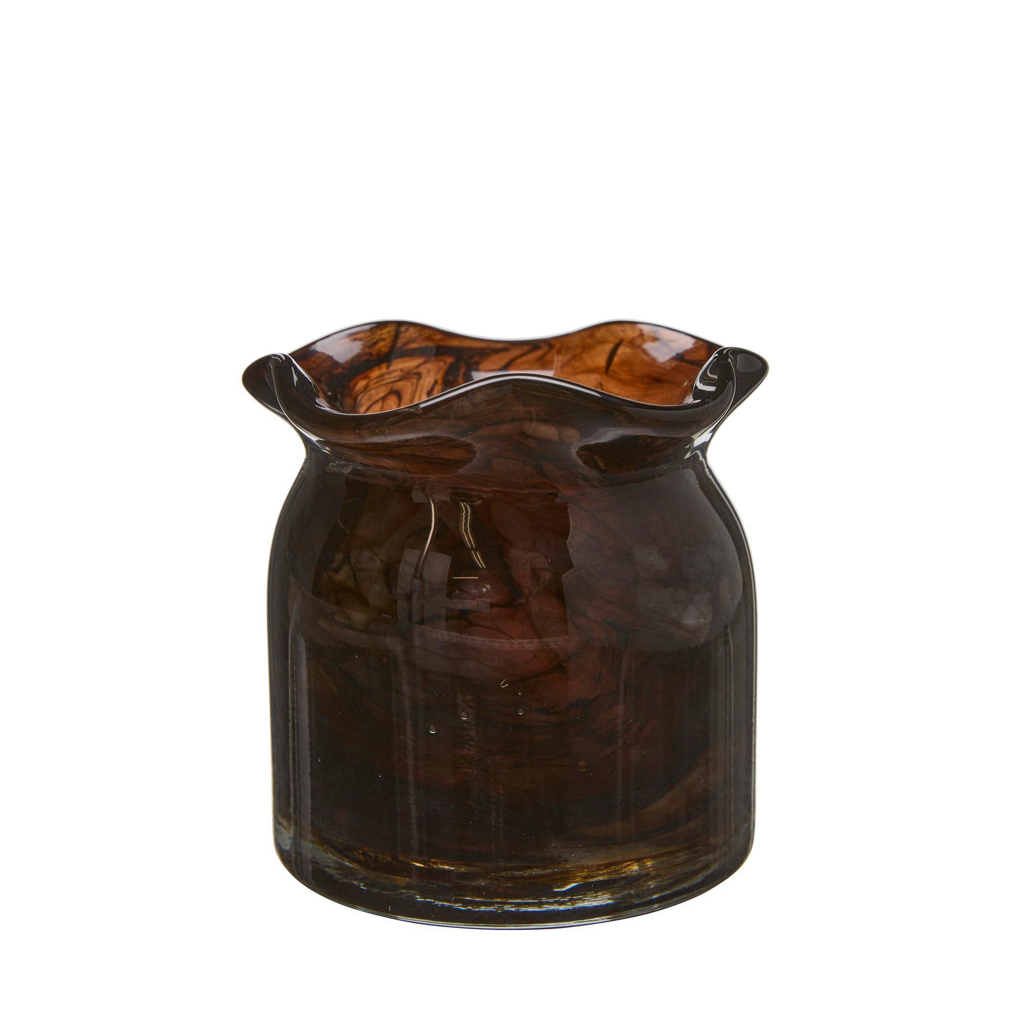 ZOE Lantern/Pot Brown - Brown - 11x11cm