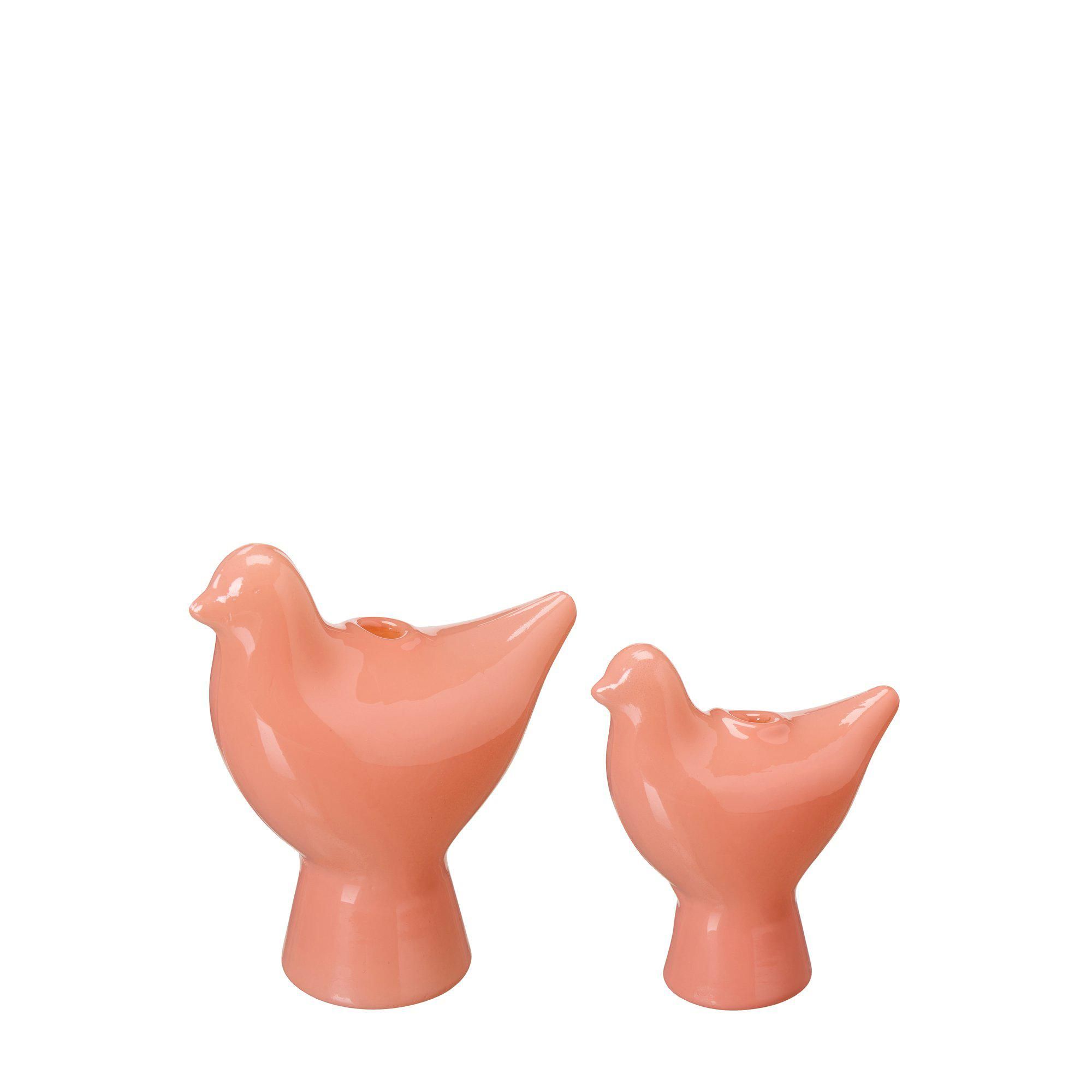 MIKAELA Vase S/2 Red - Red - 10x5x11 8x4x9cm