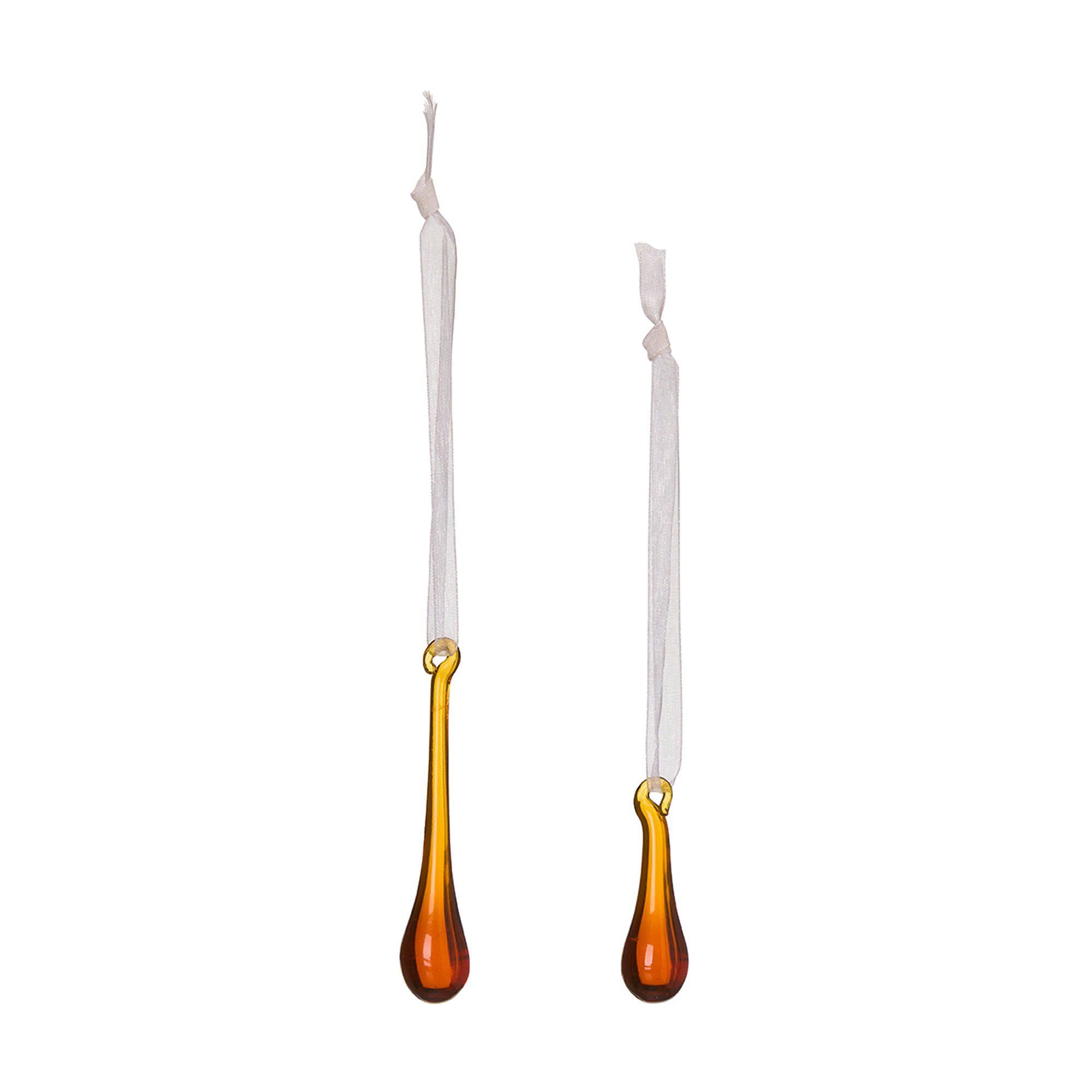 DROPPE Julhänge 2/S Bärnsten - Bärnsten - 2x8, 2x5cm