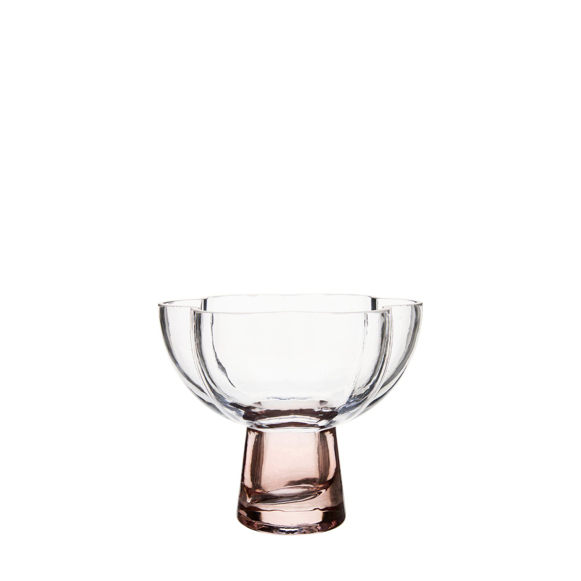 GRY Vase Clear/Pink - Clear/Pink - 16x14cm