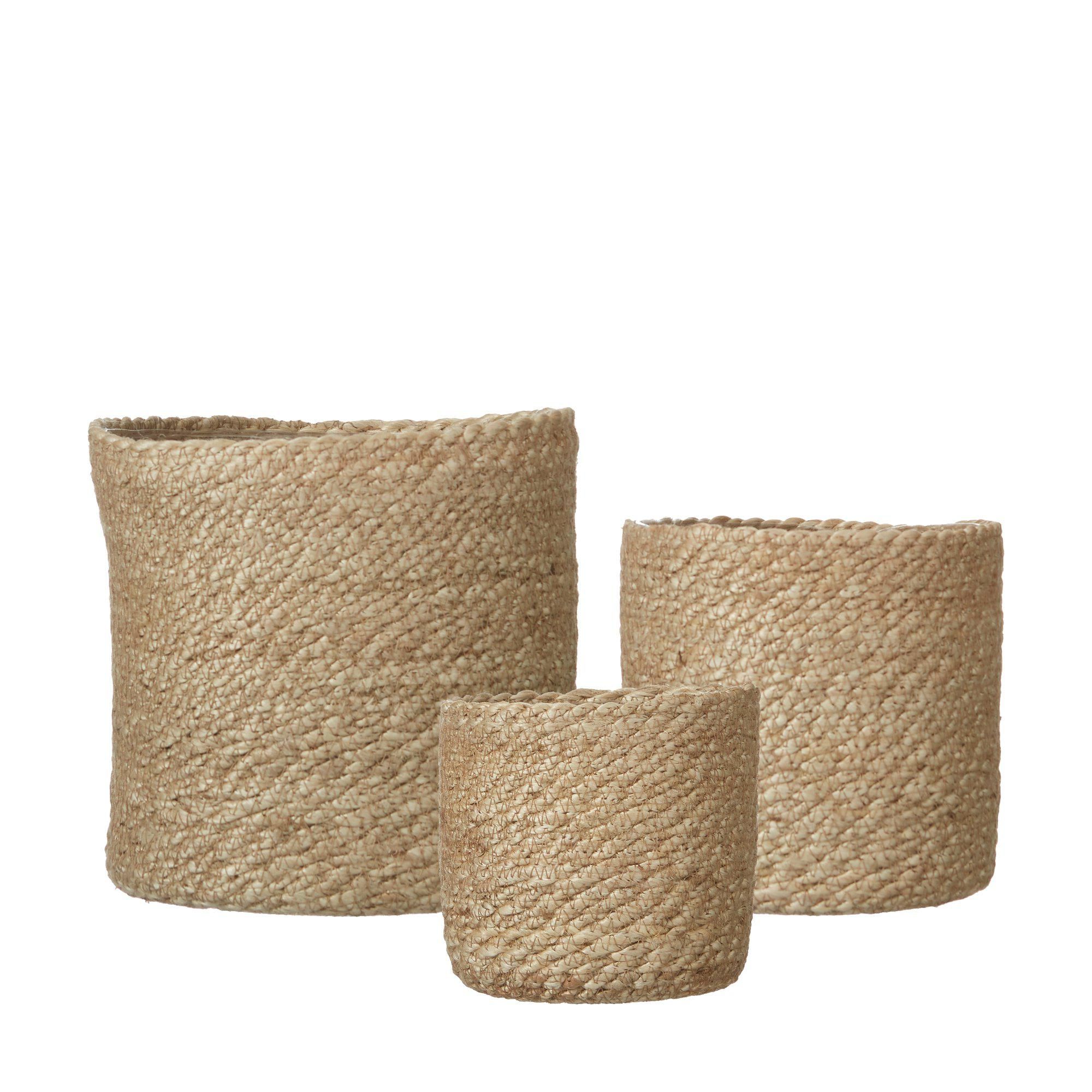 BELLE Pot S/3 Natural - Natural - 19x19 15x16 13x13cm