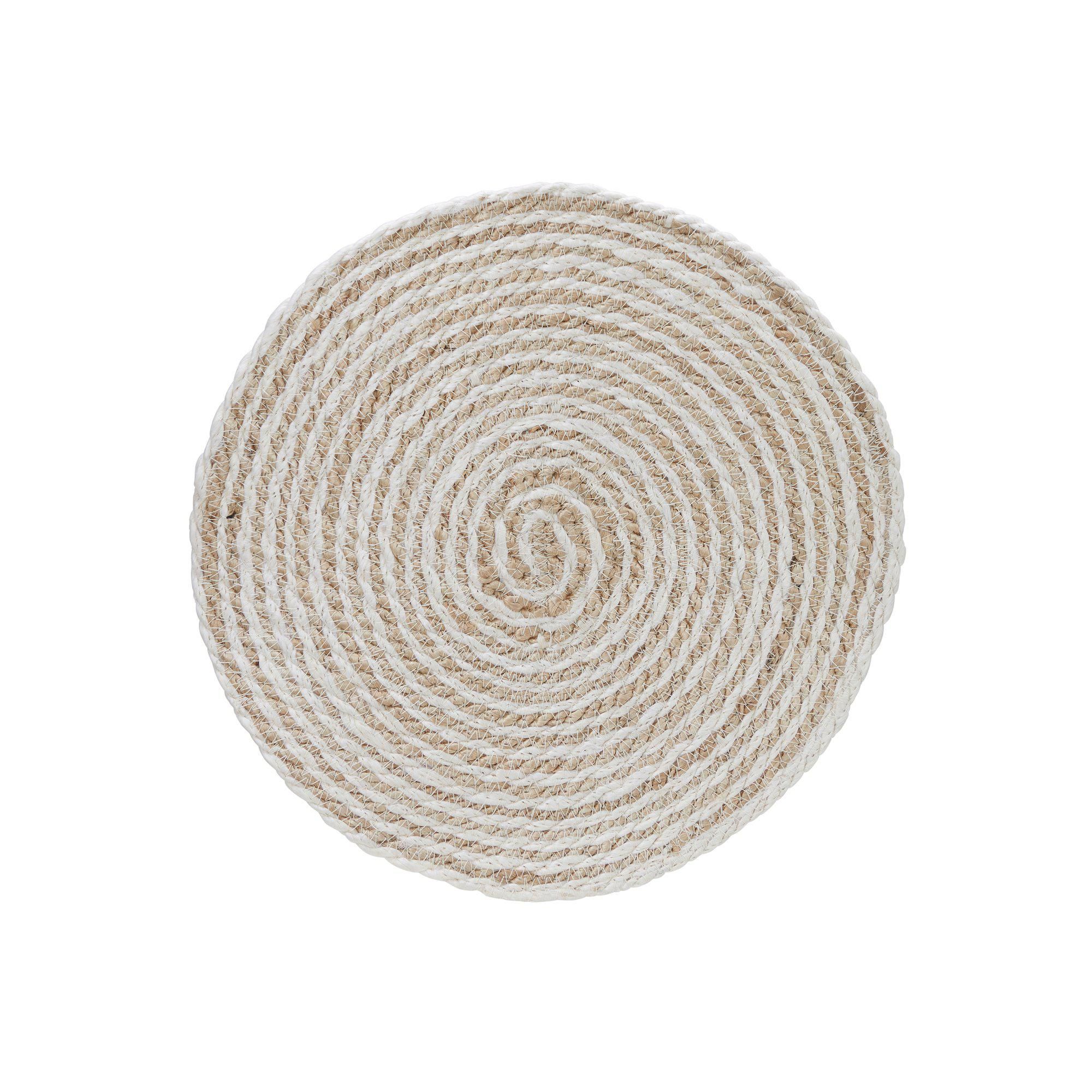 BETTY Placemat Natural/White - Natural/White - 35cm