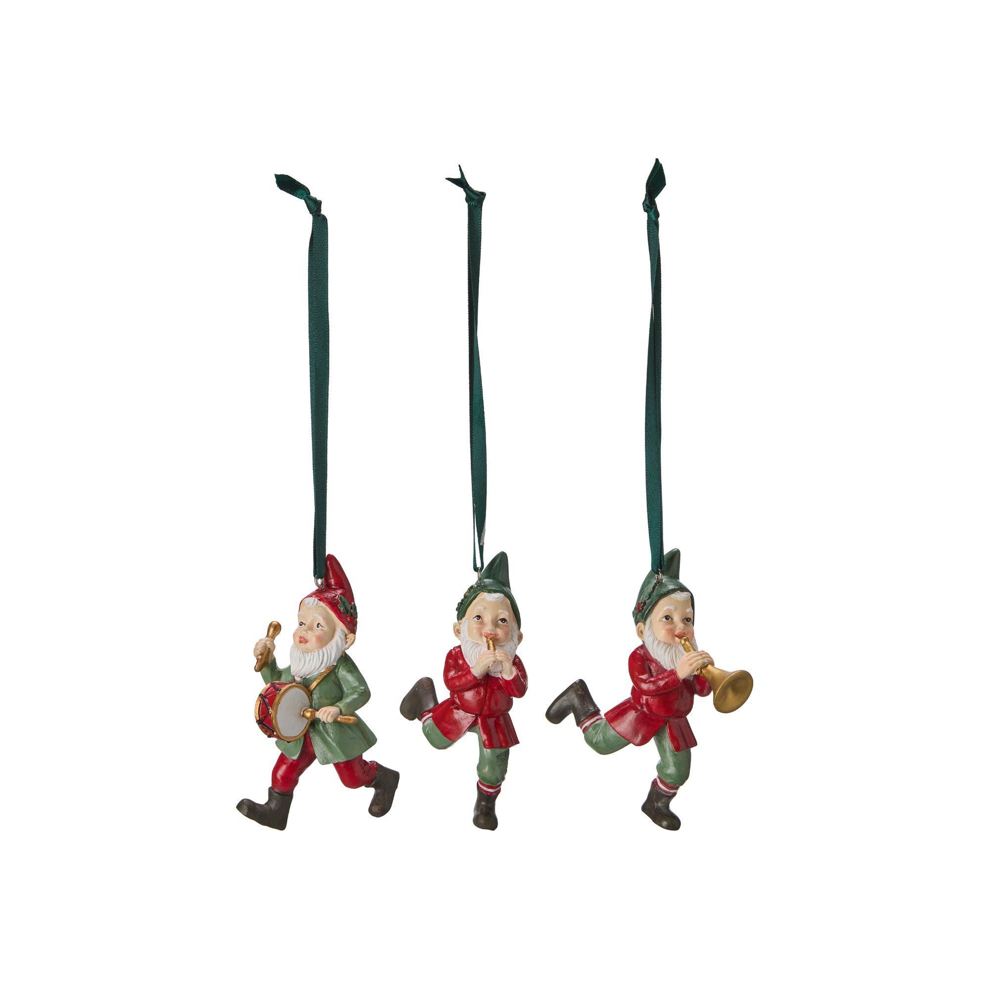 SANTA Ornament Mix Red/Green - Red/Green - 5x5x10cm