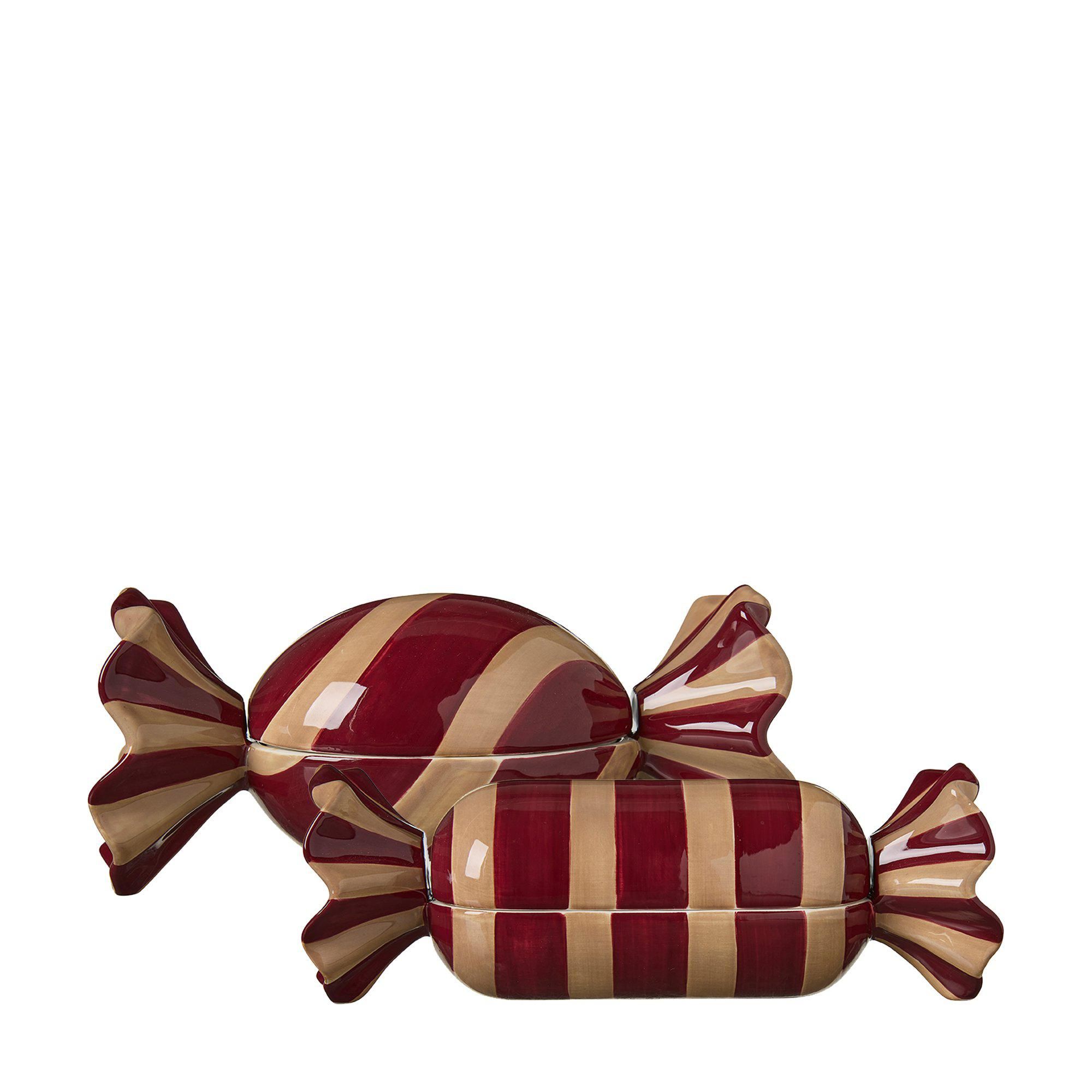 CANDY Ask 2/S Vinröd/Beige - Vinröd/Beige - 21x9x9 21x7x7cm