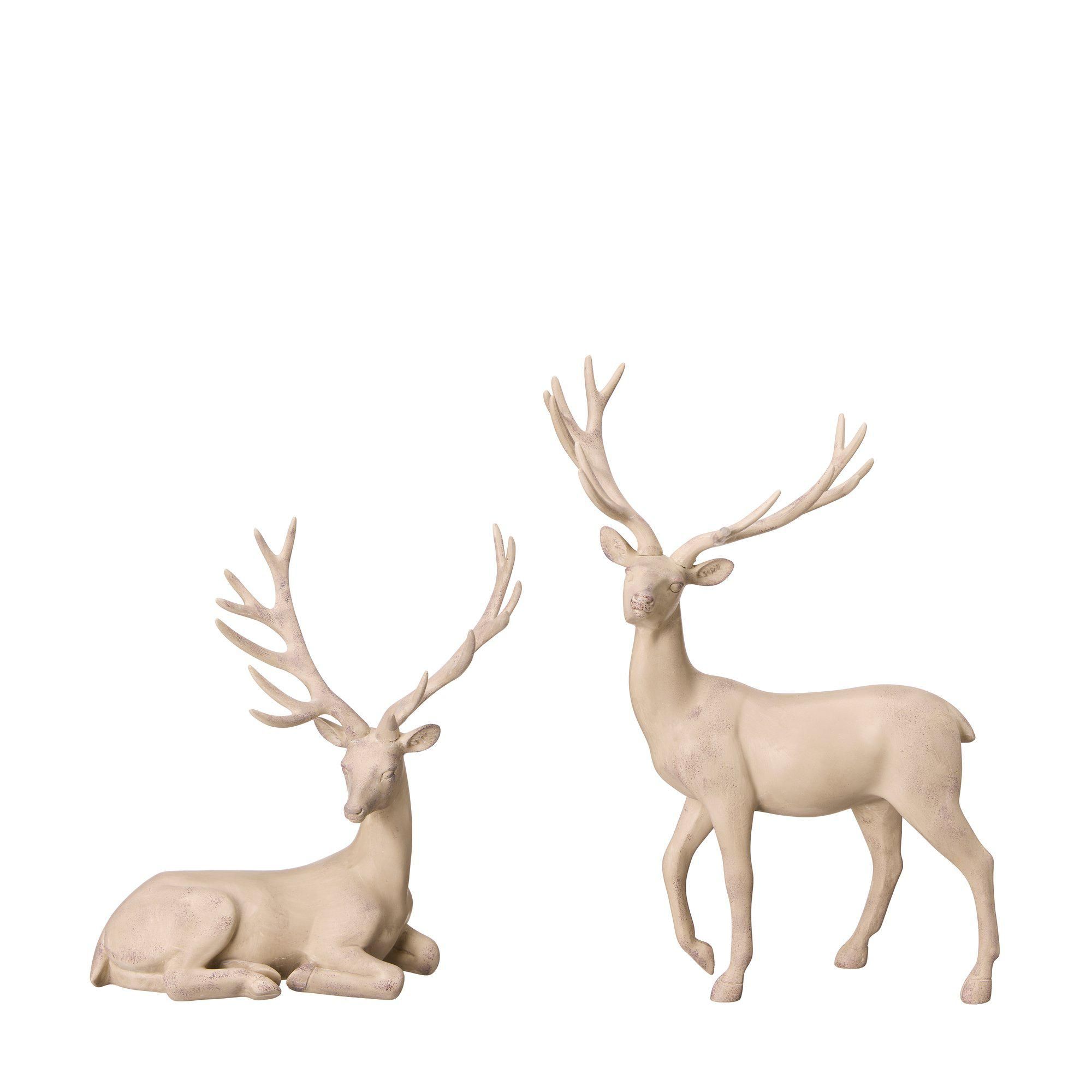 DEER S/2 Offwhite - Offwhite - 27x16x40 27x17x29cm