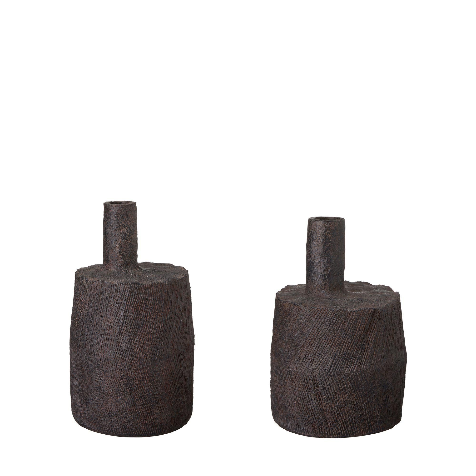 LIV Vase S/2 Brown Melange - Brown Melange - 16x27 15x21 cm