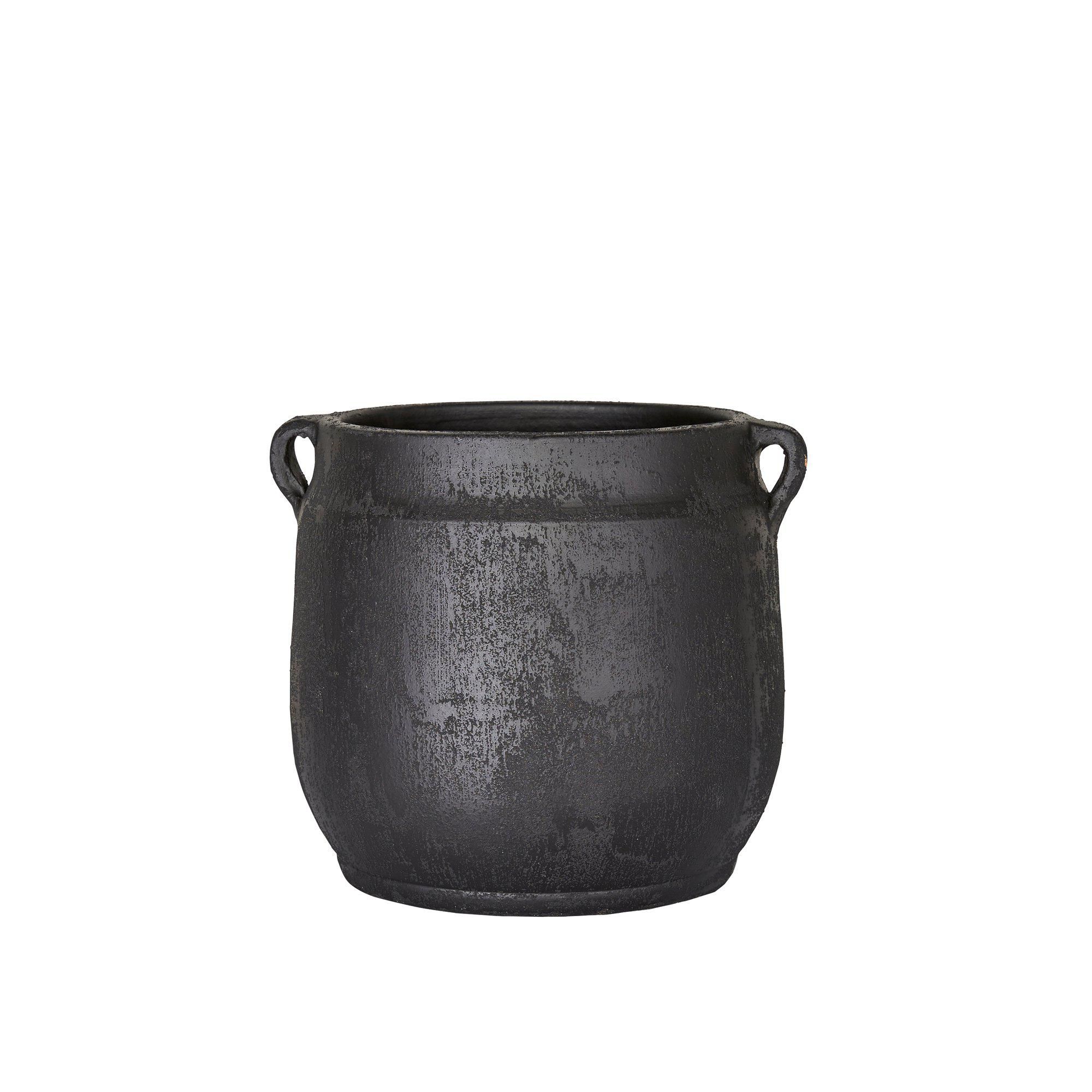 AGNES Pot Black Melange - Black Melange - 24x22cm