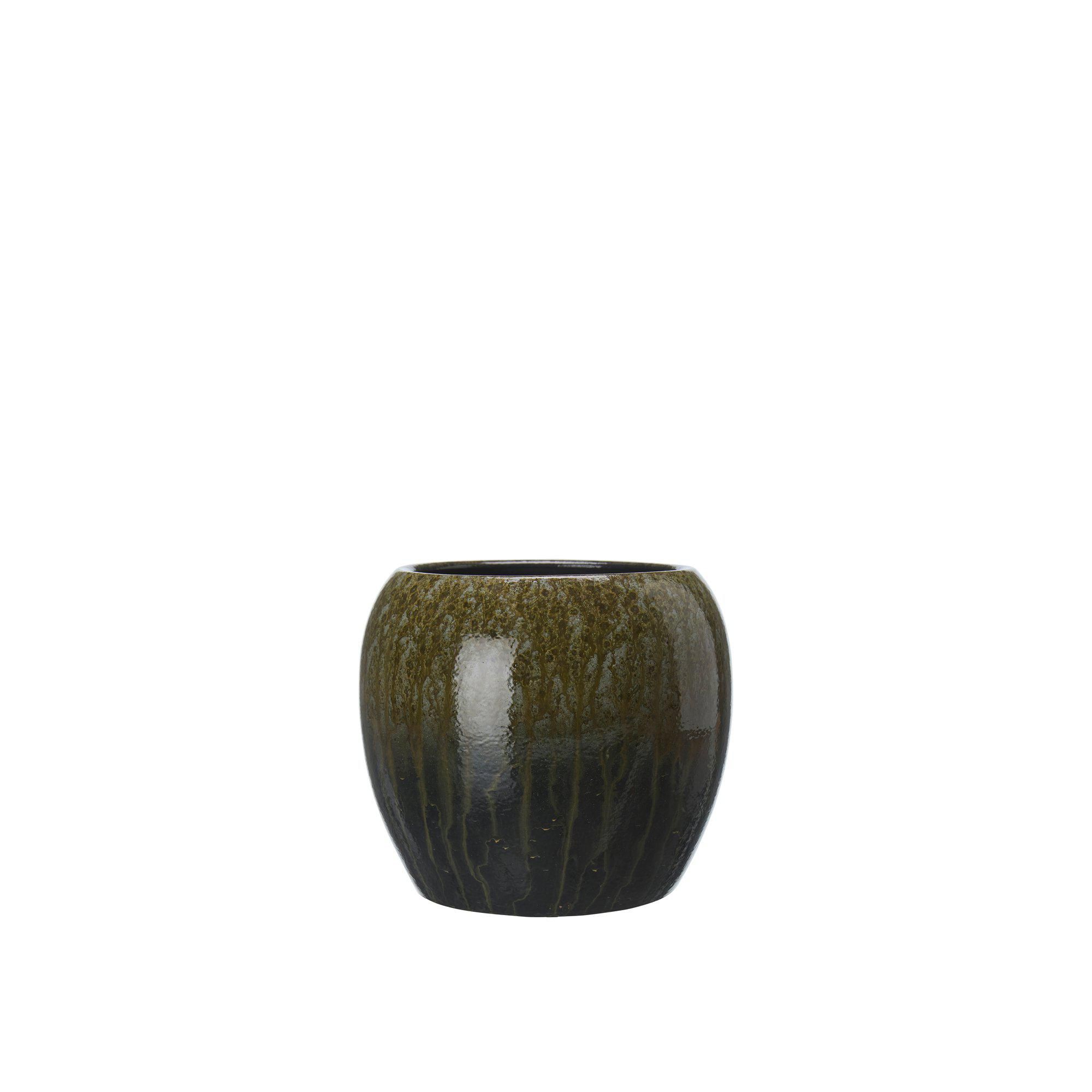 MARCELLA Pot Green Melange - Green Melange - 20x18cm